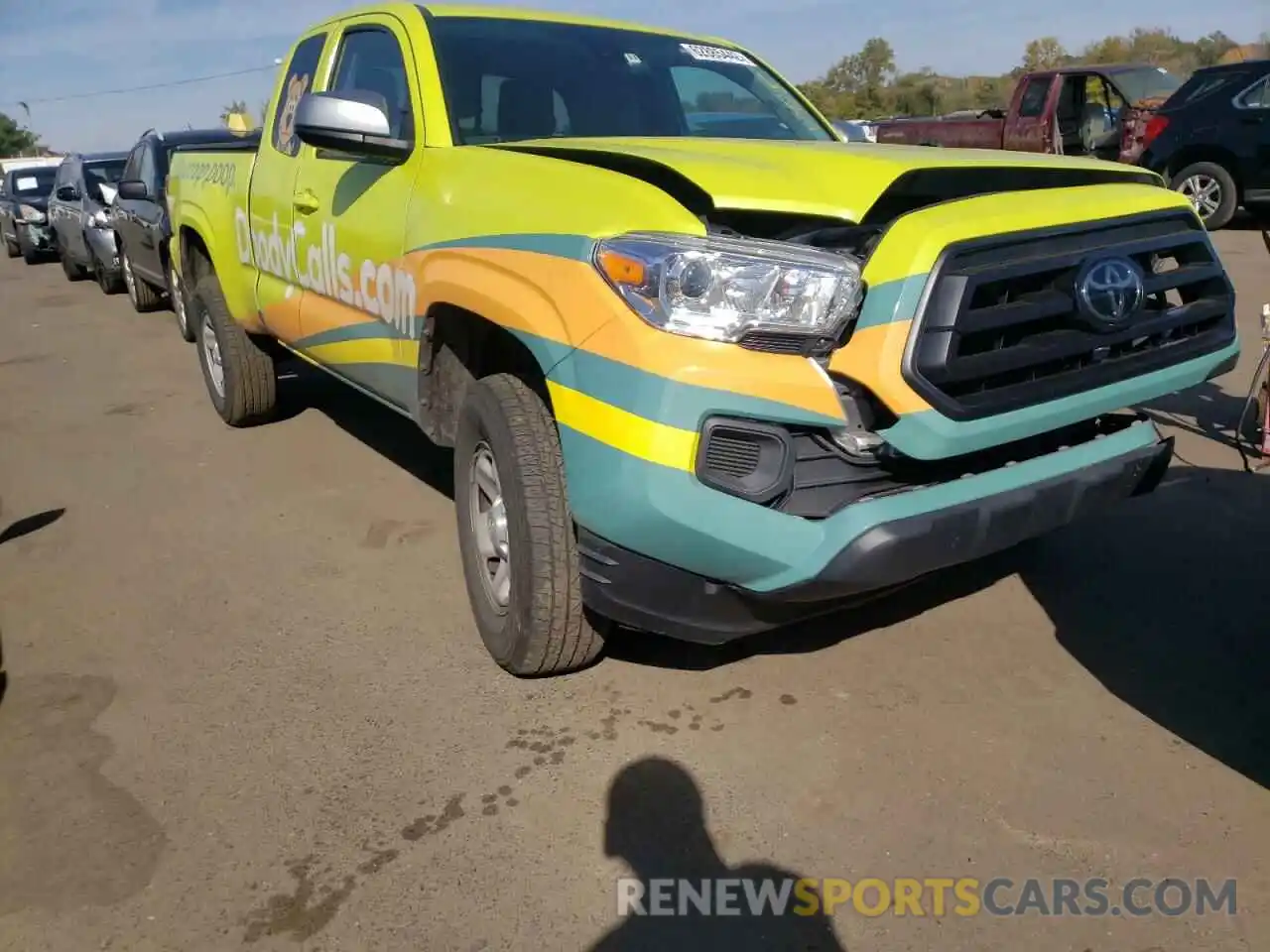 1 Photograph of a damaged car 3TYSX5EN1MT006029 TOYOTA TACOMA 2021