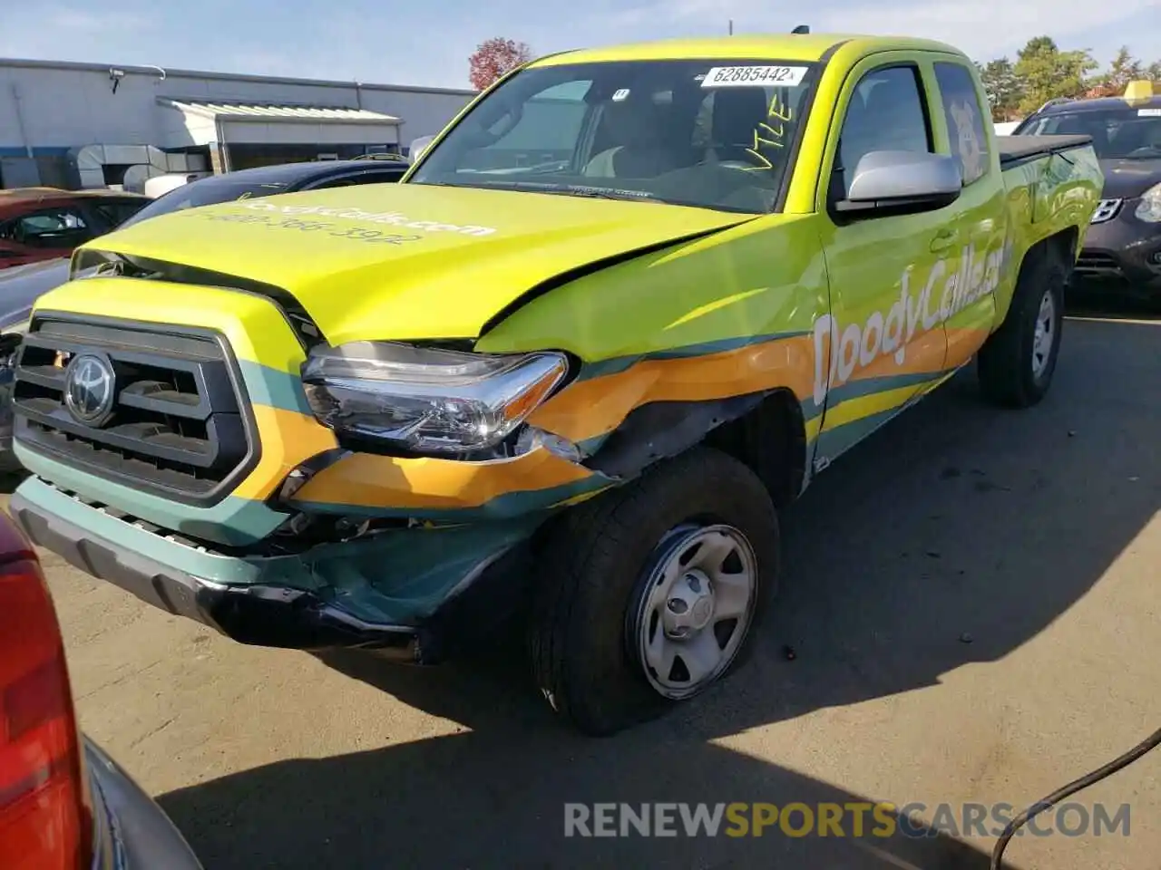 2 Photograph of a damaged car 3TYSX5EN1MT006029 TOYOTA TACOMA 2021