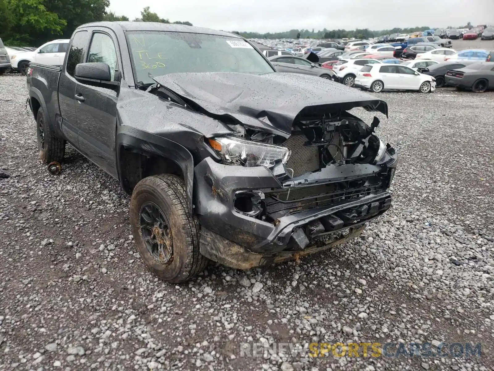 1 Photograph of a damaged car 3TYSX5EN3MT006582 TOYOTA TACOMA 2021