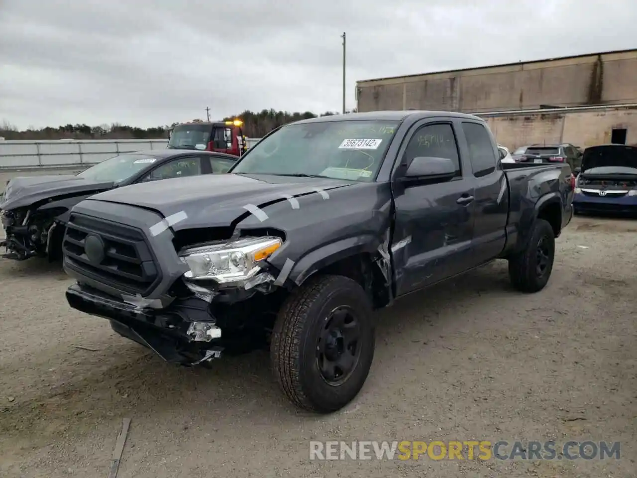 2 Photograph of a damaged car 3TYSX5EN7MT008562 TOYOTA TACOMA 2021