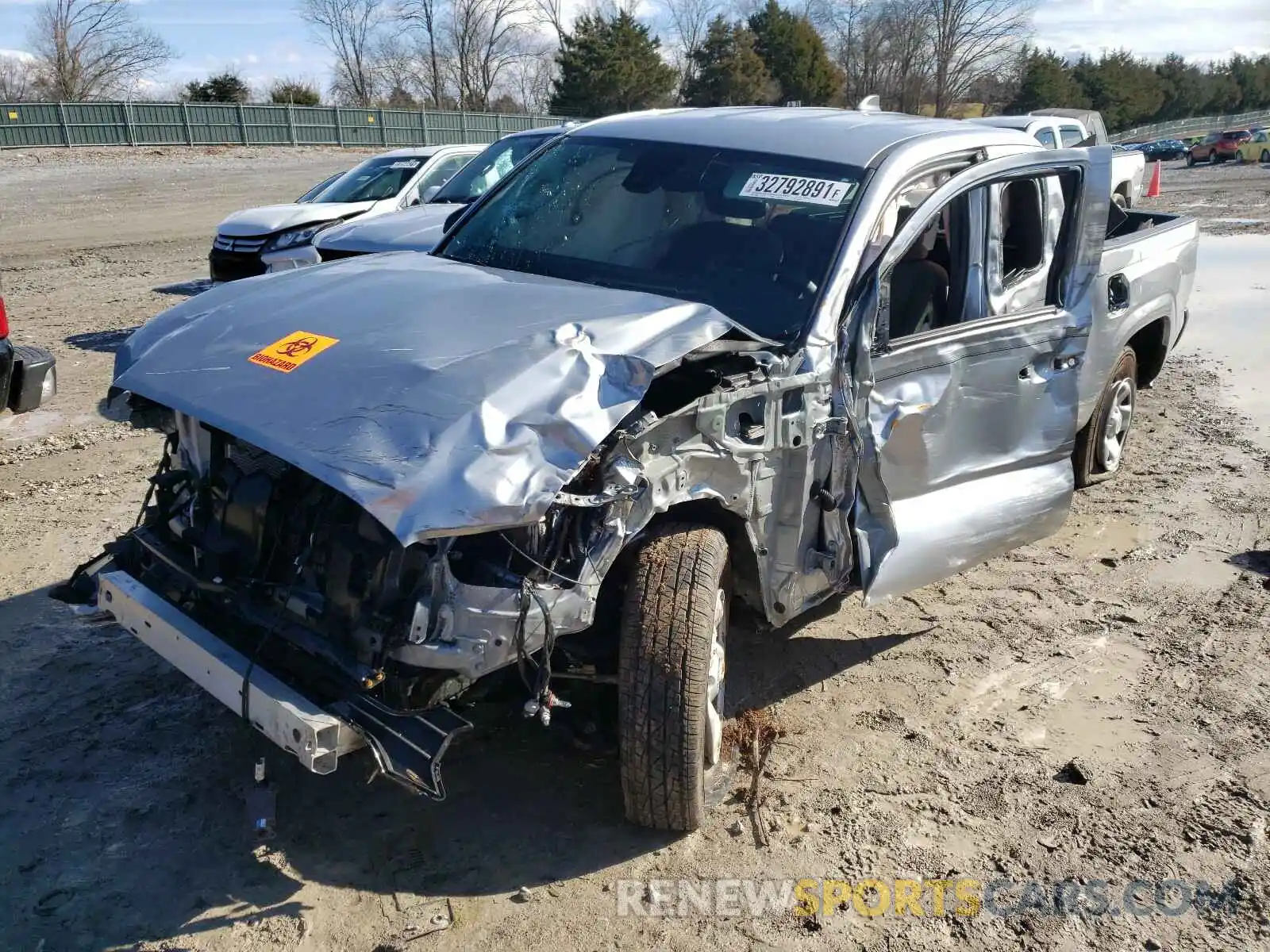 2 Photograph of a damaged car 3TYSX5EN8MT003497 TOYOTA TACOMA 2021