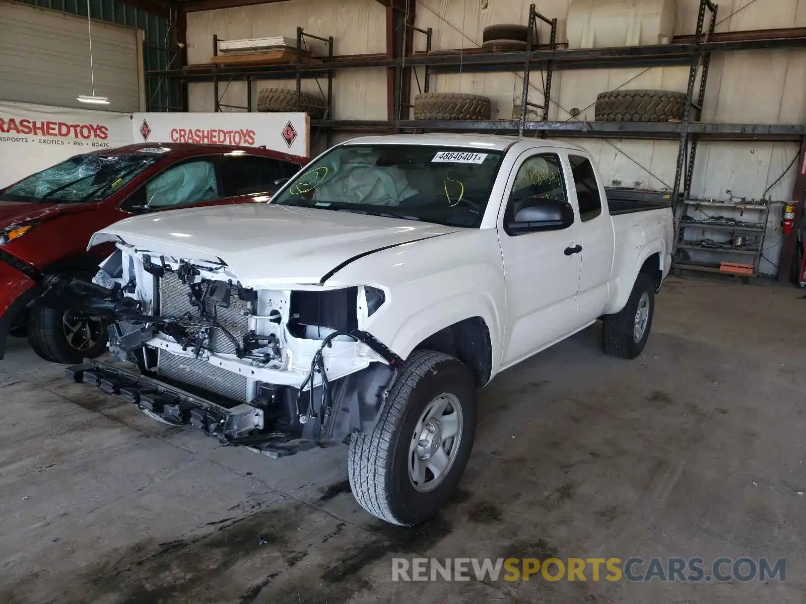 2 Photograph of a damaged car 3TYSX5EN8MT005444 TOYOTA TACOMA 2021