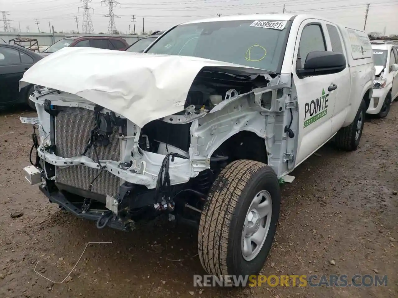 2 Photograph of a damaged car 3TYSX5ENXMT003498 TOYOTA TACOMA 2021