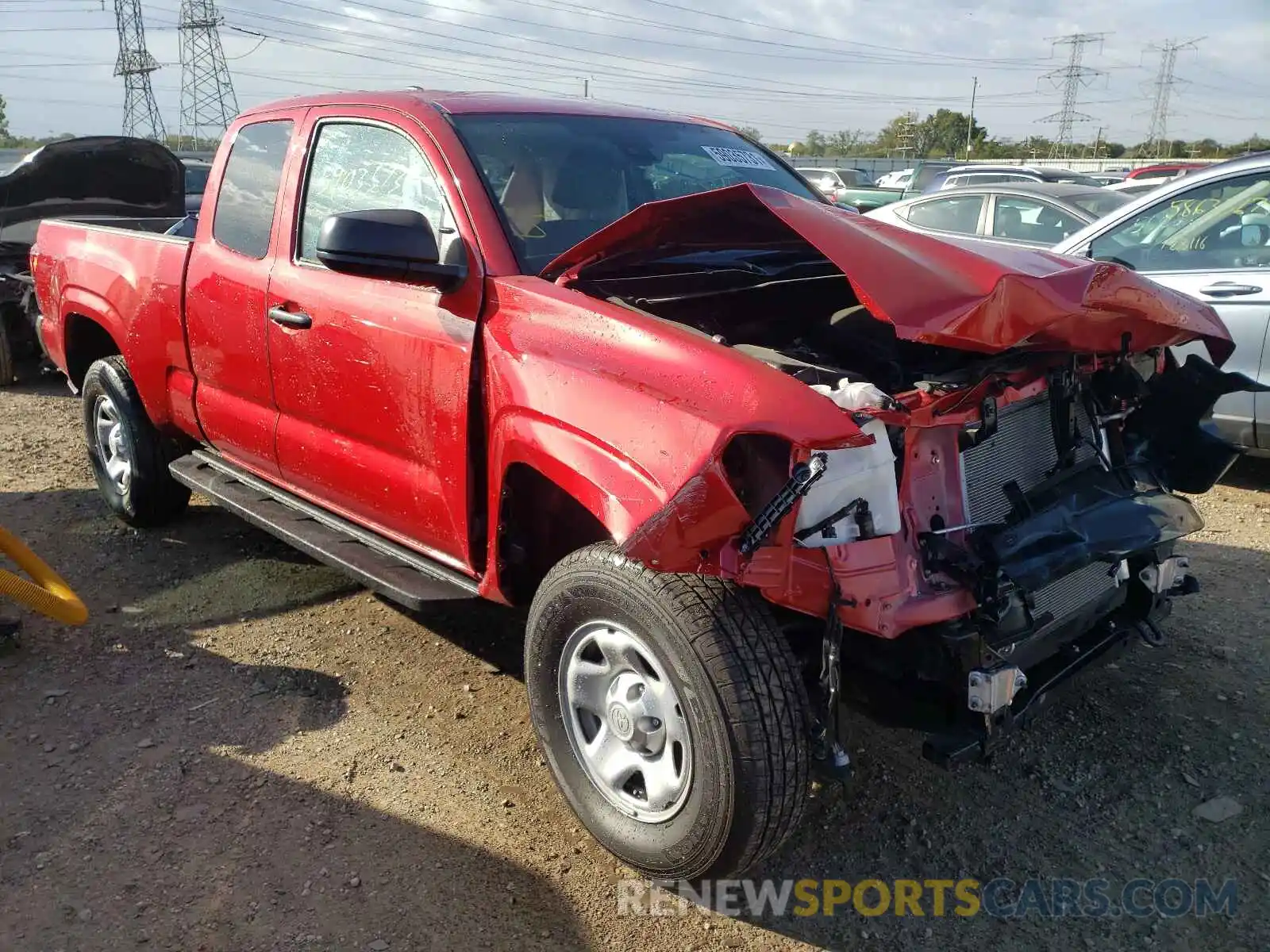 1 Photograph of a damaged car 3TYSX5ENXMT006627 TOYOTA TACOMA 2021