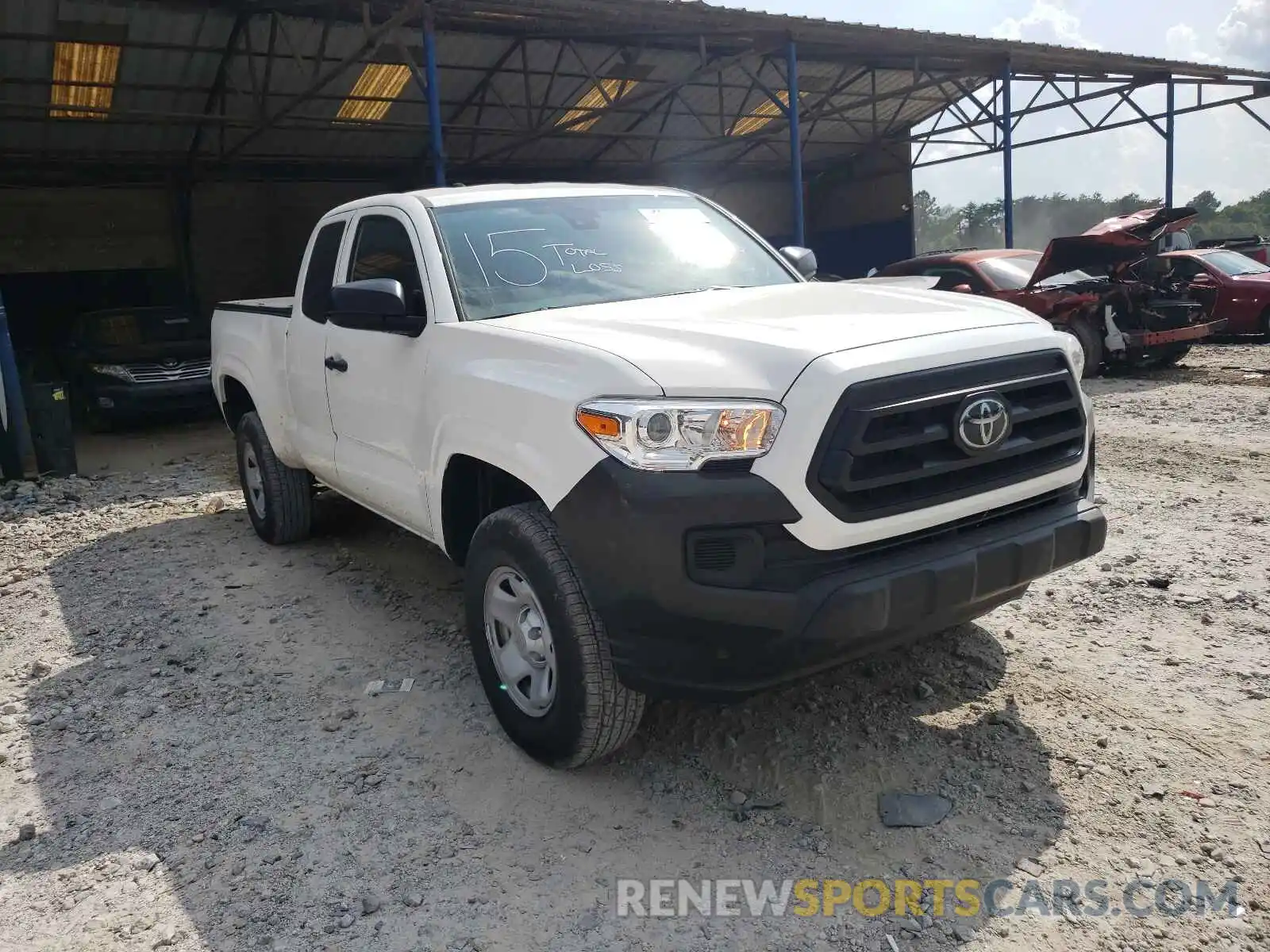 1 Photograph of a damaged car 3TYSX5ENXMT007079 TOYOTA TACOMA 2021