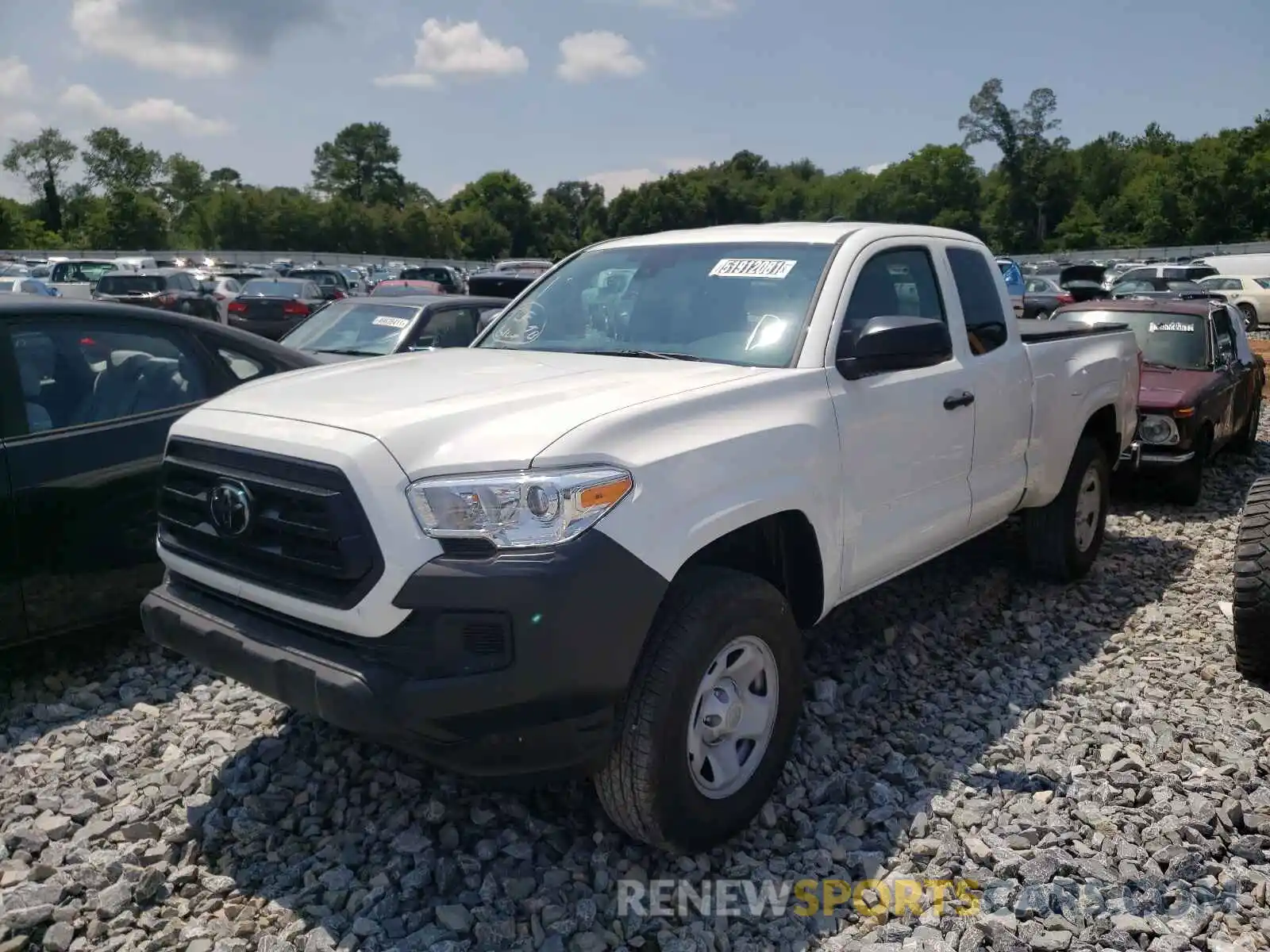 2 Photograph of a damaged car 3TYSX5ENXMT007079 TOYOTA TACOMA 2021