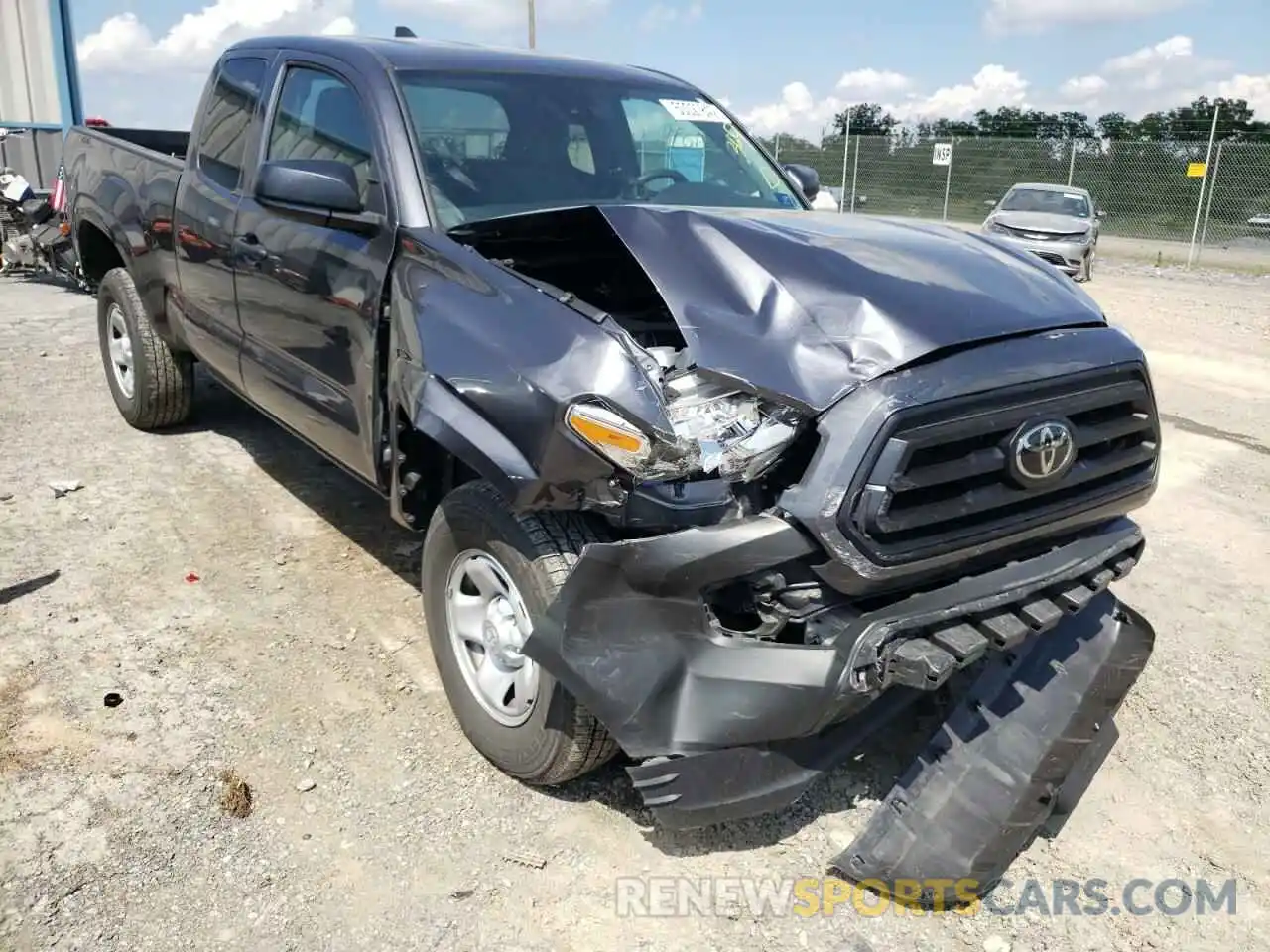 1 Photograph of a damaged car 3TYSX5ENXMT008832 TOYOTA TACOMA 2021