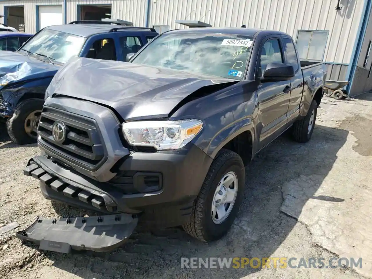 2 Photograph of a damaged car 3TYSX5ENXMT008832 TOYOTA TACOMA 2021