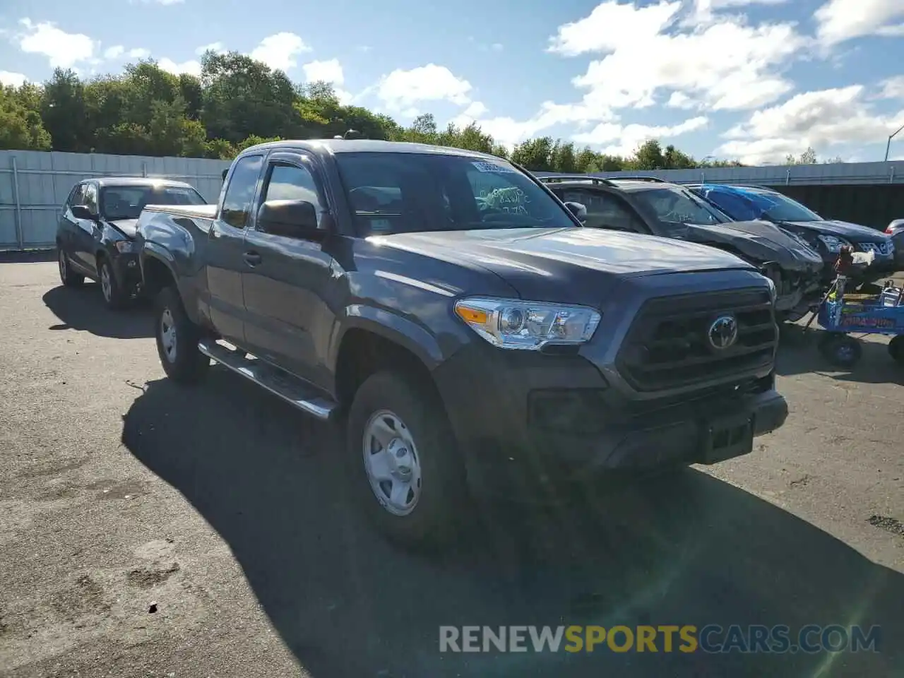 1 Photograph of a damaged car 3TYSX5ENXMT008944 TOYOTA TACOMA 2021