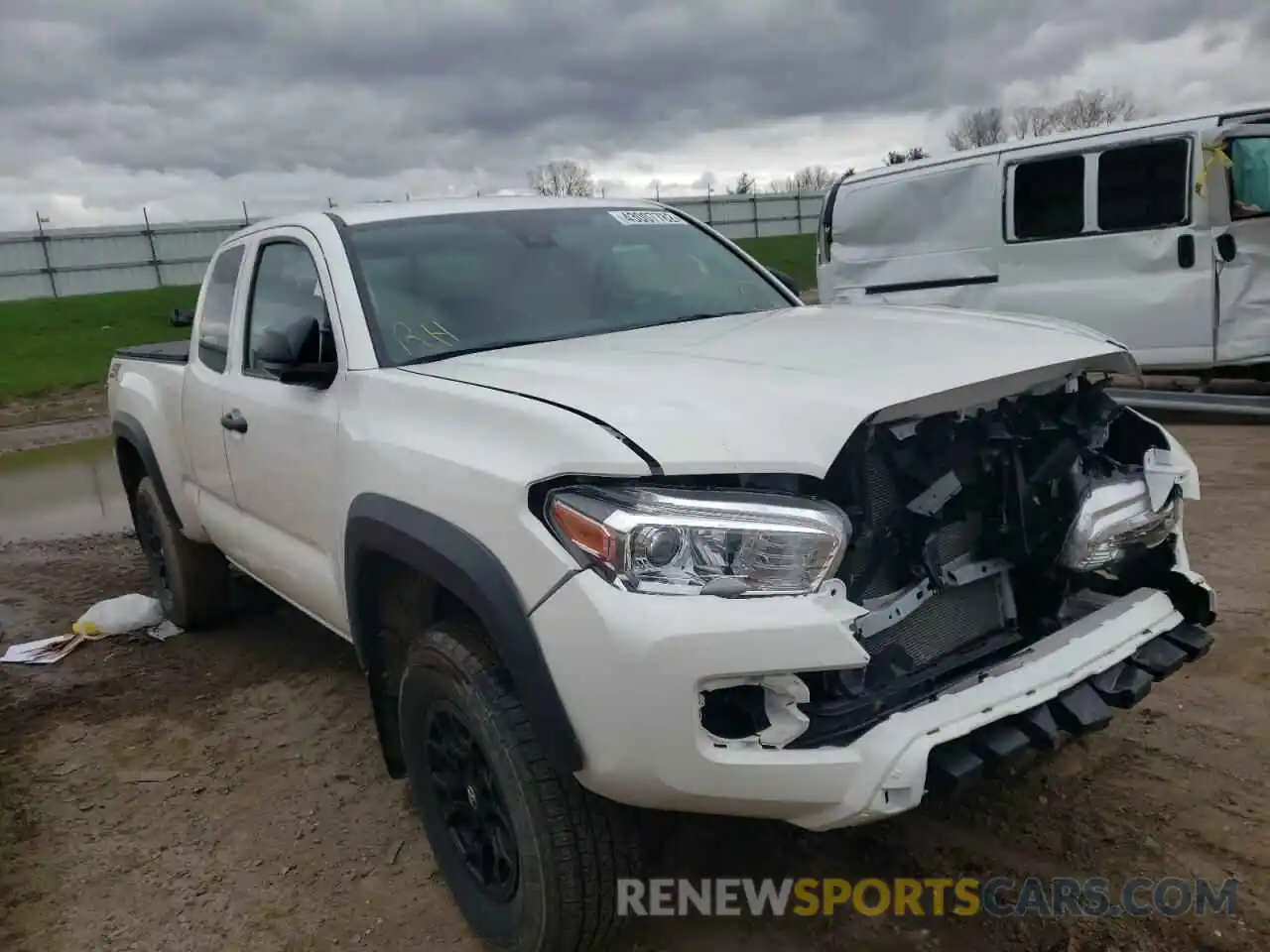 1 Photograph of a damaged car 3TYSZ5AN1MT019038 TOYOTA TACOMA 2021