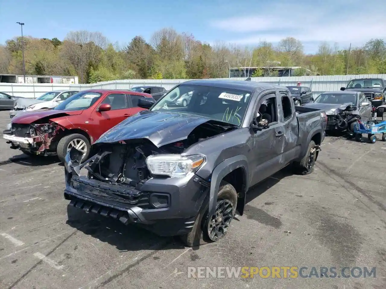 2 Photograph of a damaged car 3TYSZ5AN1MT046417 TOYOTA TACOMA 2021