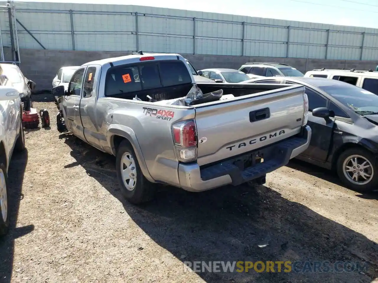 3 Photograph of a damaged car 3TYSZ5AN2MT007853 TOYOTA TACOMA 2021