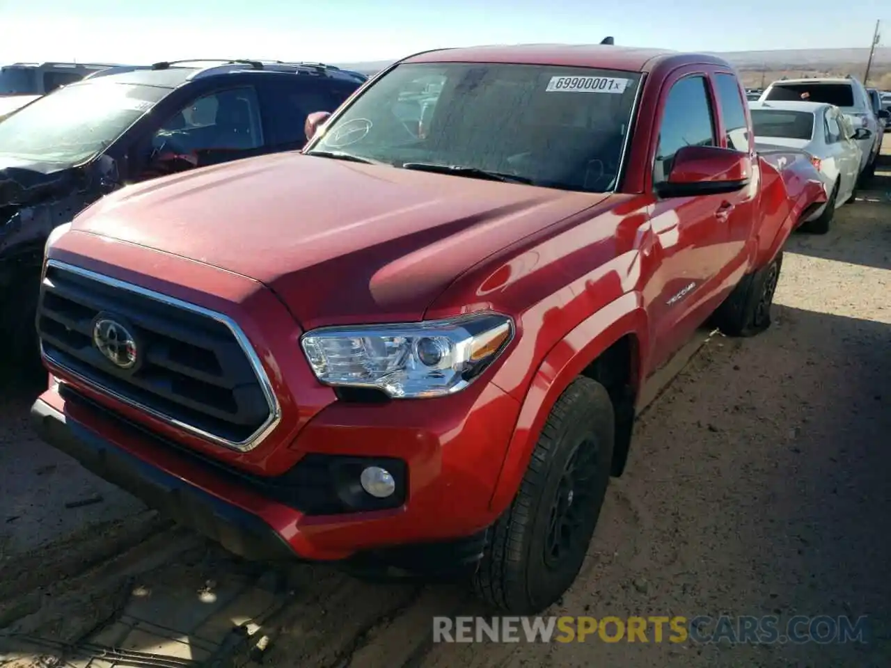 2 Photograph of a damaged car 3TYSZ5AN3MT035922 TOYOTA TACOMA 2021