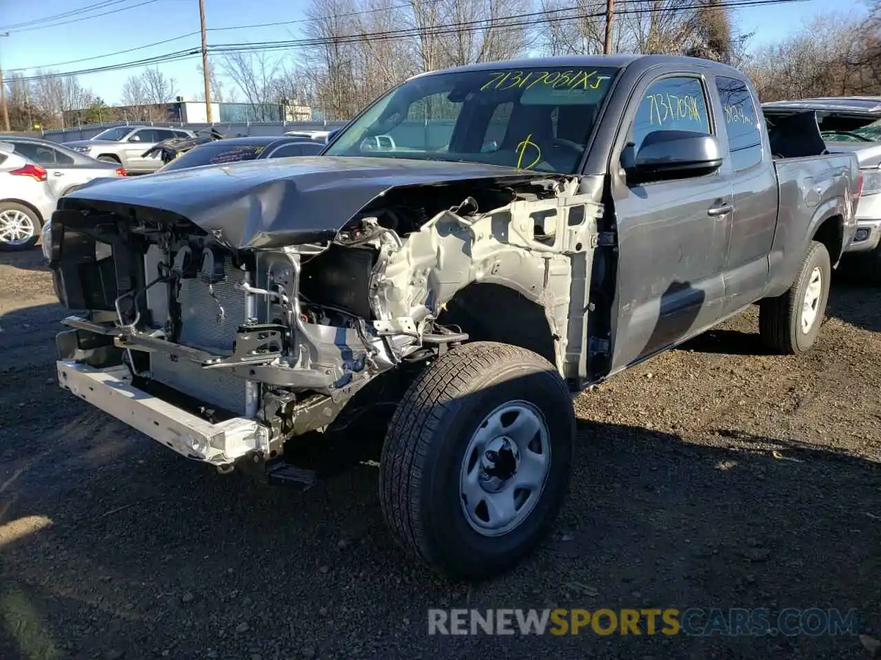 2 Photograph of a damaged car 3TYSZ5AN6MT017317 TOYOTA TACOMA 2021