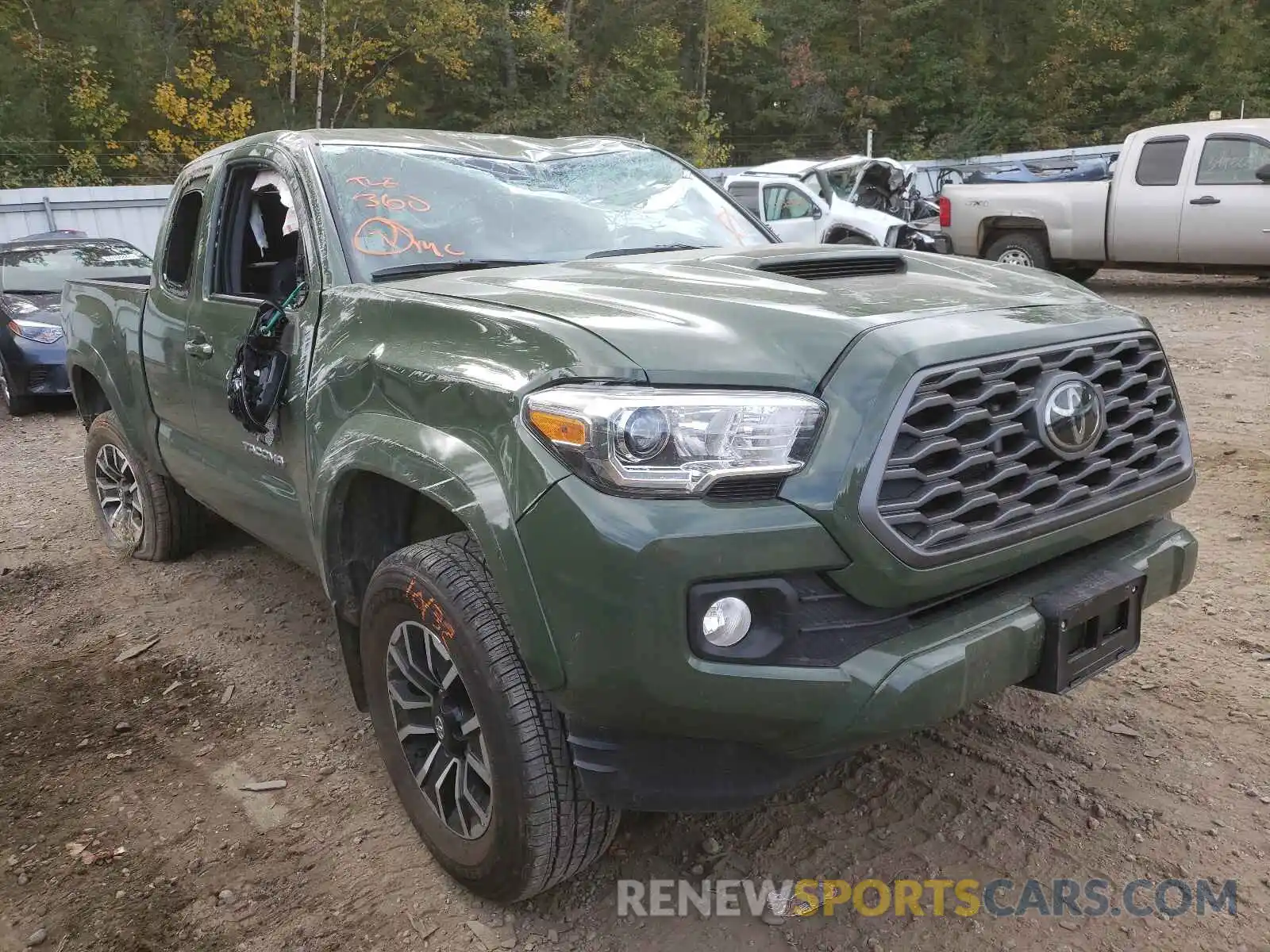 1 Photograph of a damaged car 3TYSZ5AN8MT016847 TOYOTA TACOMA 2021