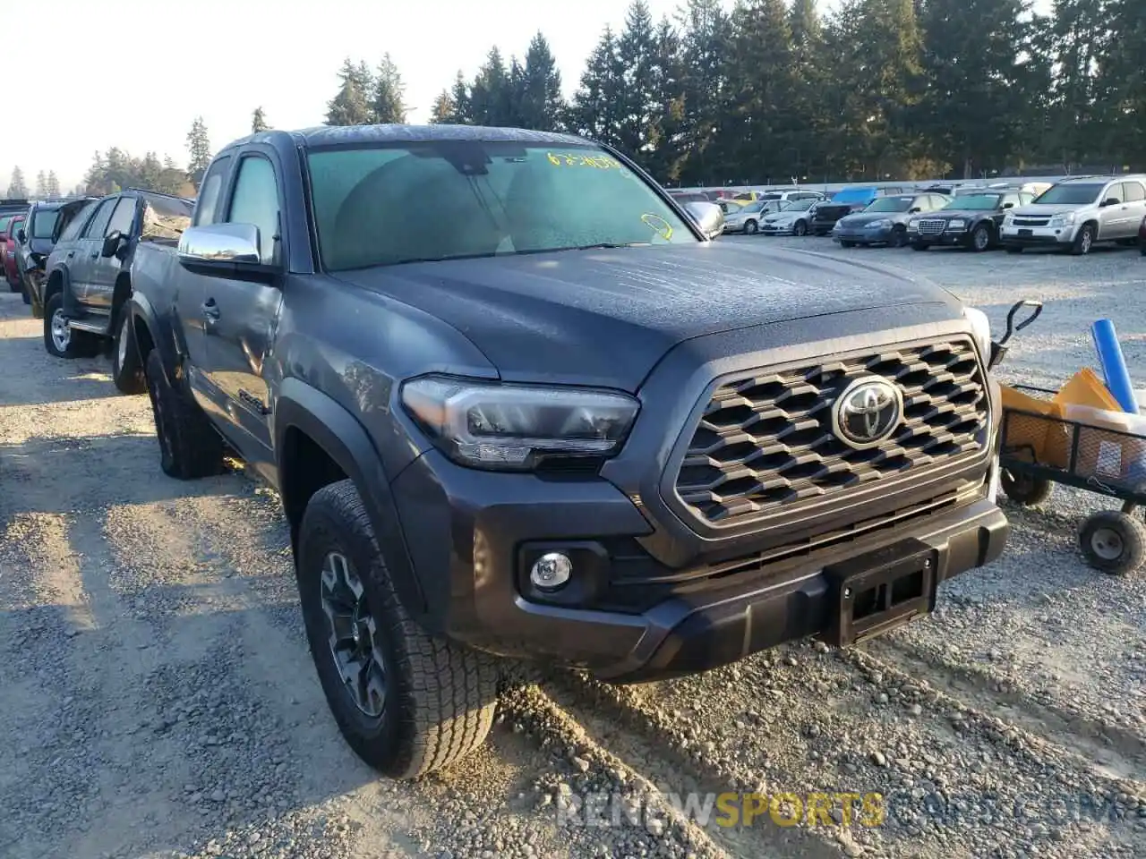 1 Photograph of a damaged car 3TYSZ5AN9MT048951 TOYOTA TACOMA 2021