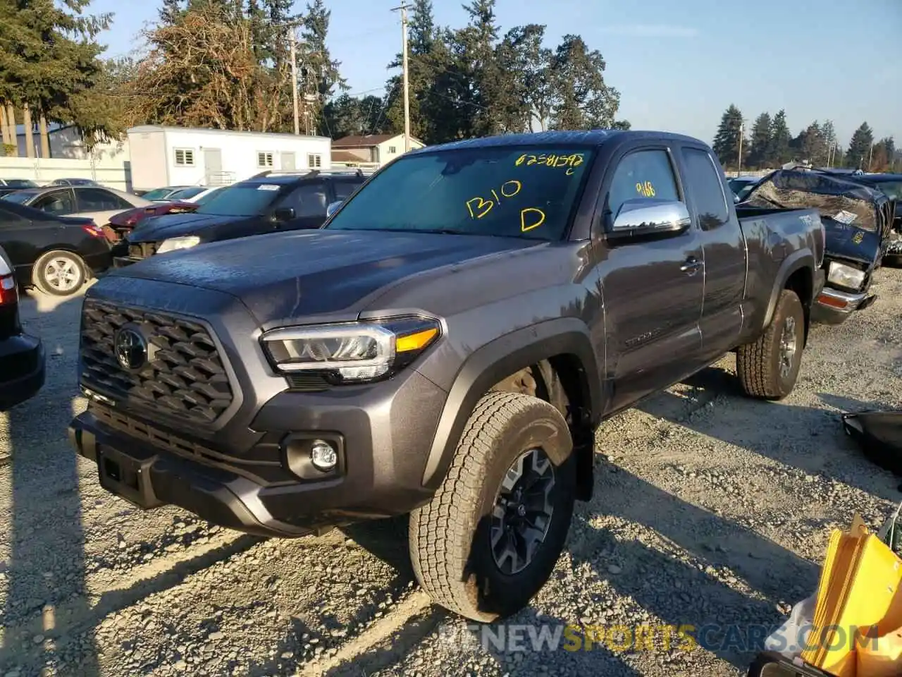 2 Photograph of a damaged car 3TYSZ5AN9MT048951 TOYOTA TACOMA 2021