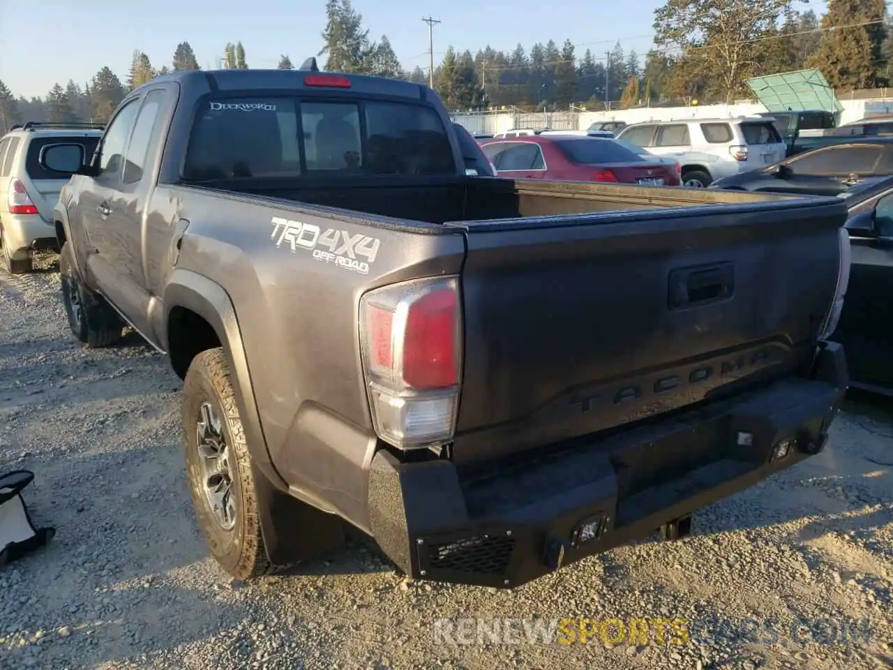 3 Photograph of a damaged car 3TYSZ5AN9MT048951 TOYOTA TACOMA 2021