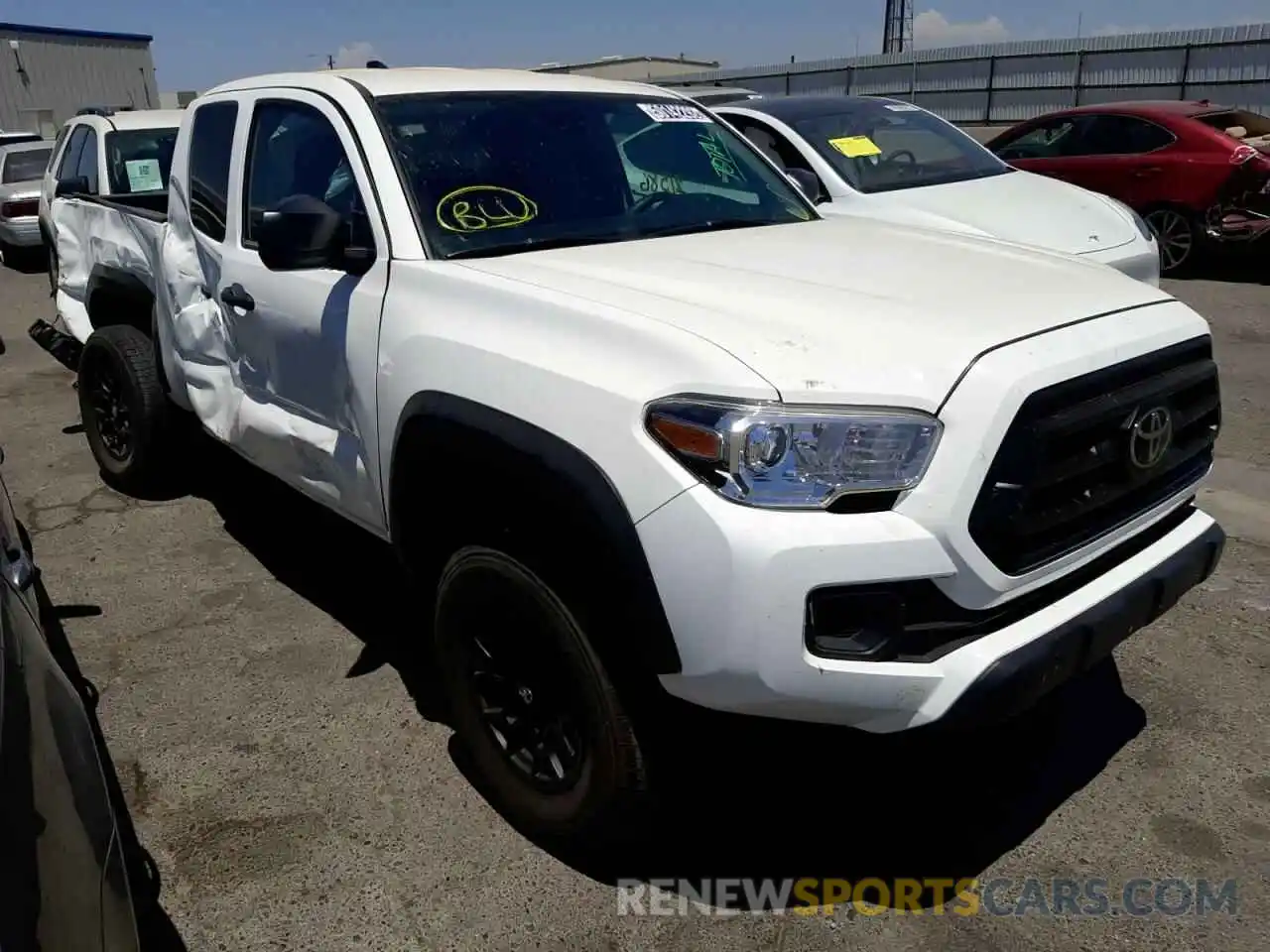 1 Photograph of a damaged car 3TYSZ5ANXMT008393 TOYOTA TACOMA 2021