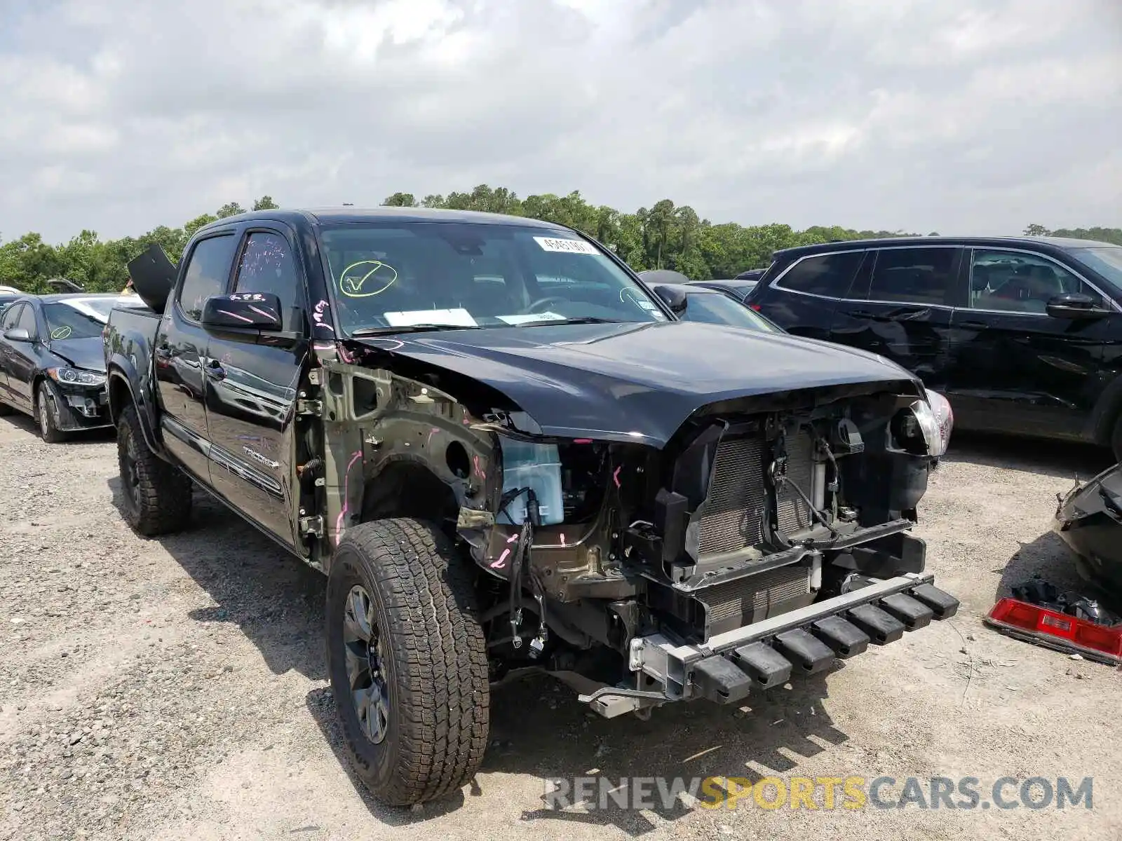 1 Photograph of a damaged car 5TFAX5GN0MX190250 TOYOTA TACOMA 2021