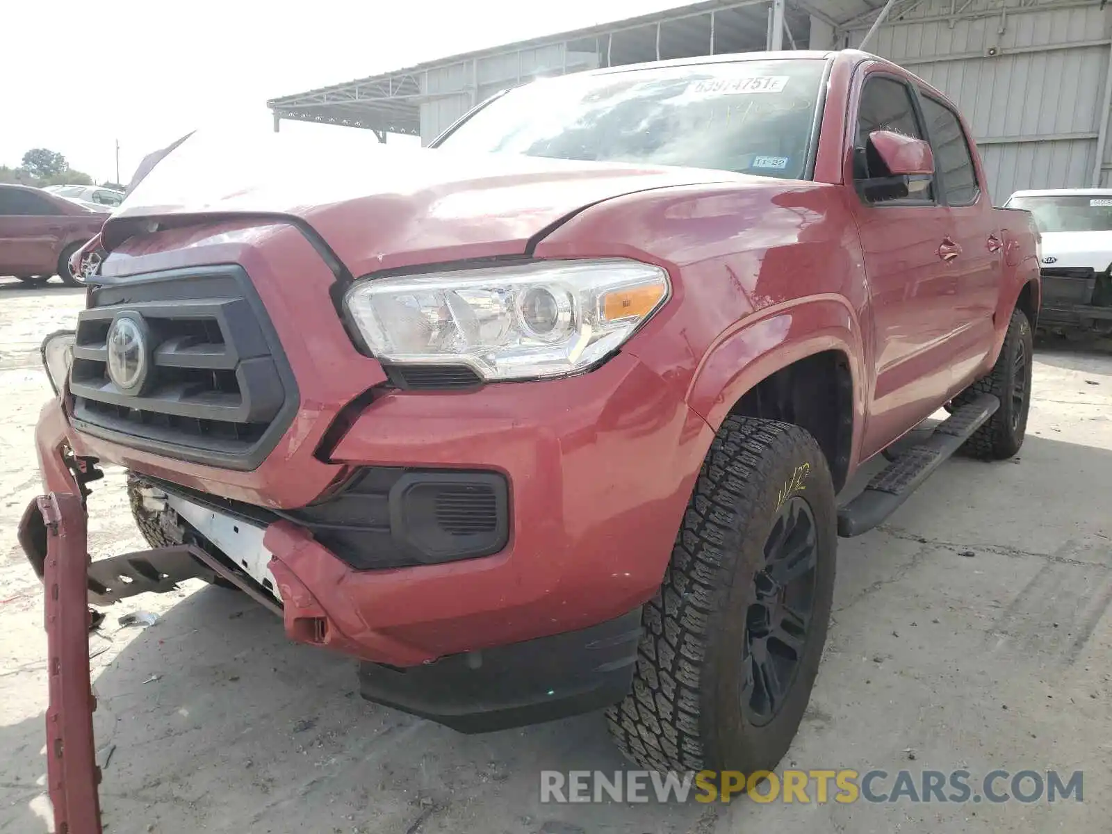 2 Photograph of a damaged car 5TFAX5GN0MX190555 TOYOTA TACOMA 2021