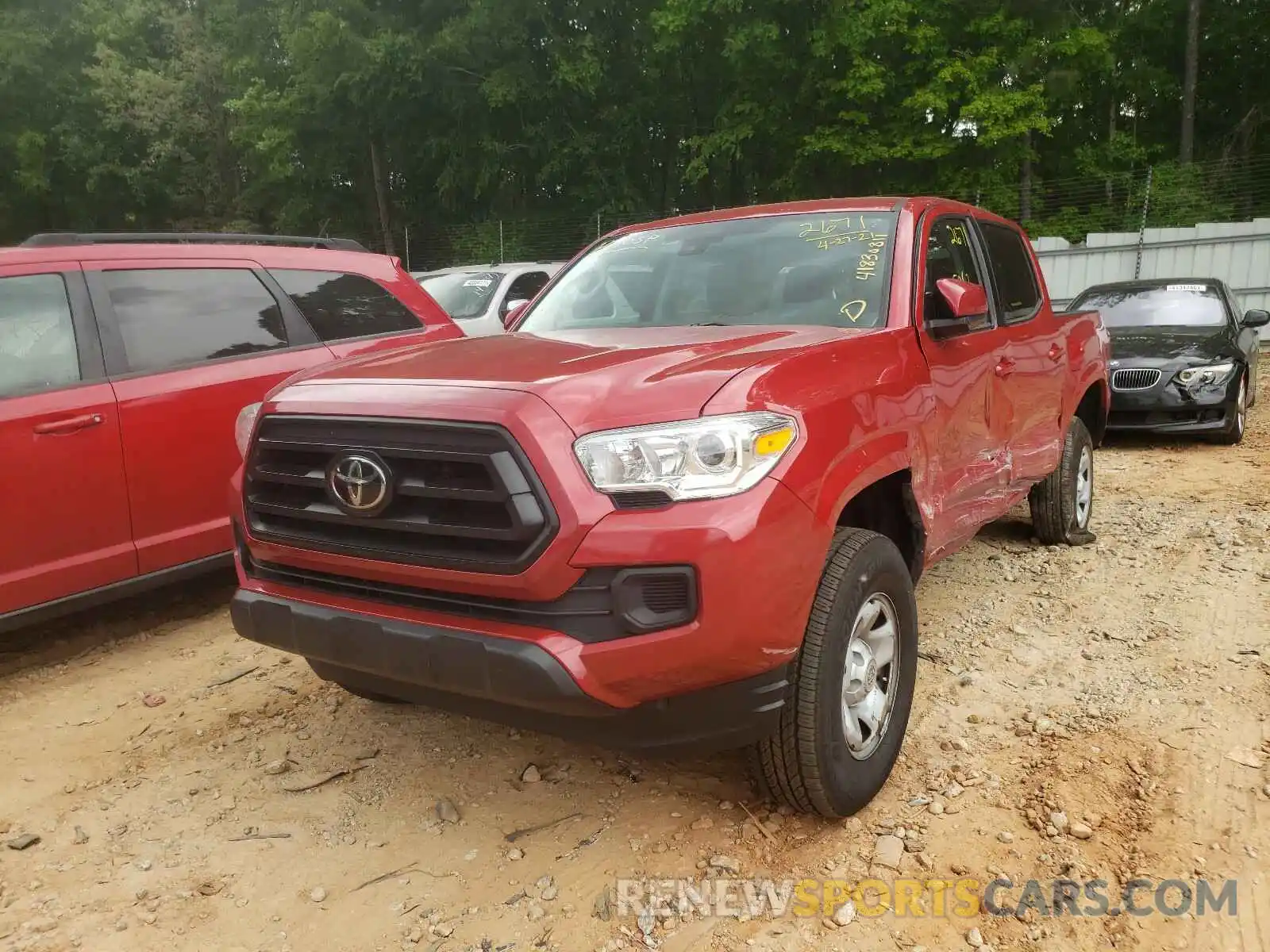 2 Photograph of a damaged car 5TFAX5GN1MX192671 TOYOTA TACOMA 2021