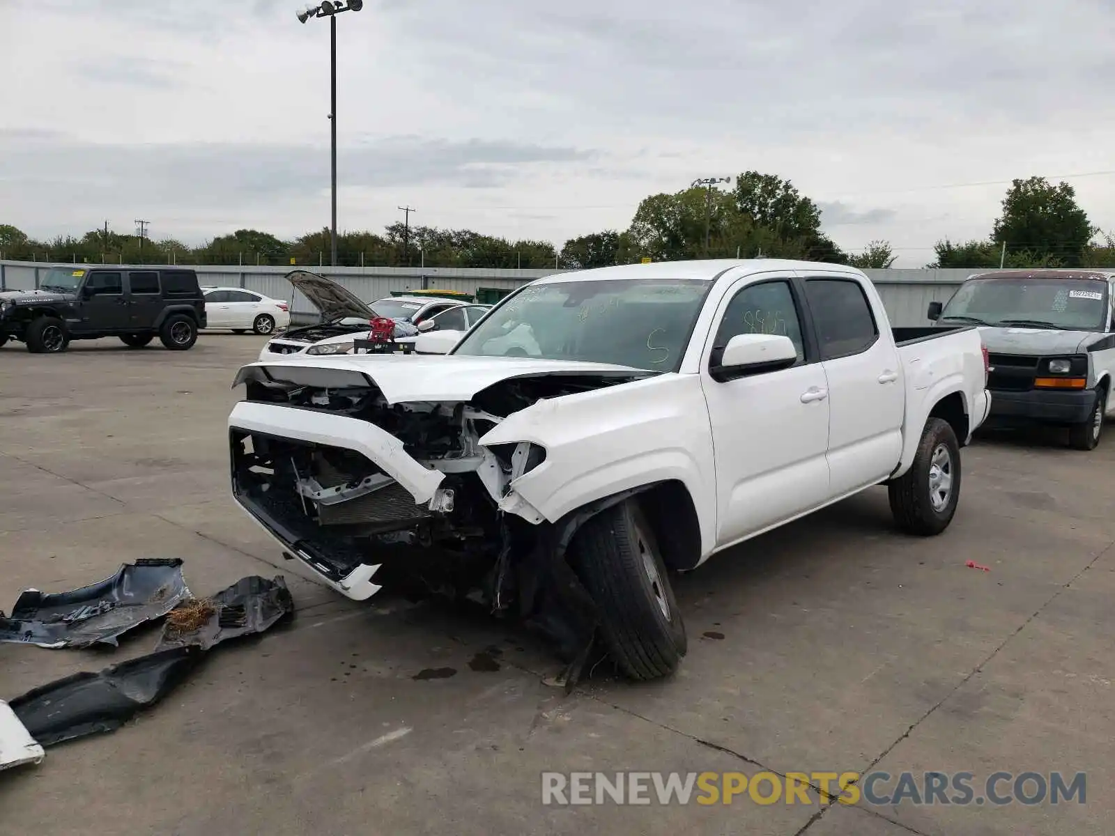 2 Photograph of a damaged car 5TFAX5GN3MX193742 TOYOTA TACOMA 2021