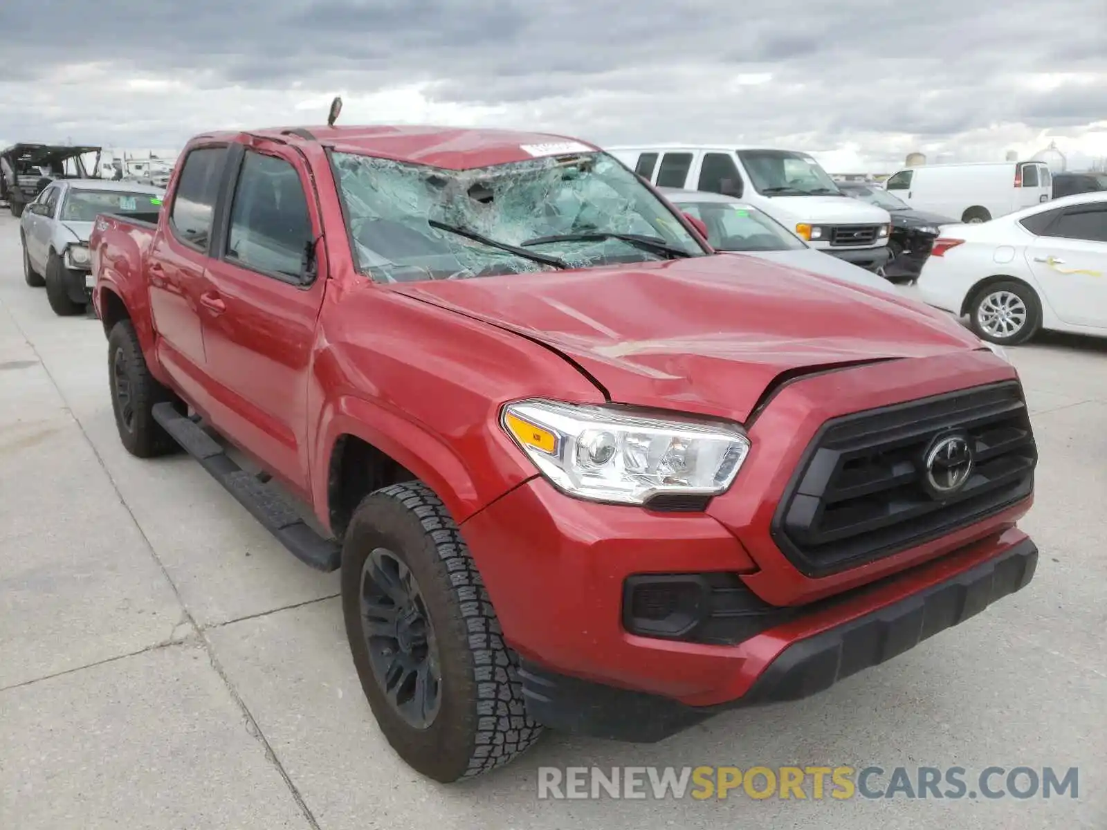 1 Photograph of a damaged car 5TFAX5GN4MX190459 TOYOTA TACOMA 2021