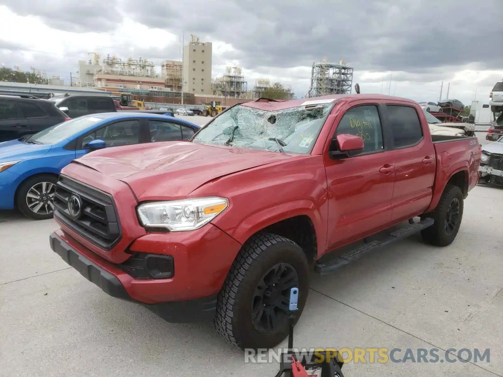 2 Photograph of a damaged car 5TFAX5GN4MX190459 TOYOTA TACOMA 2021