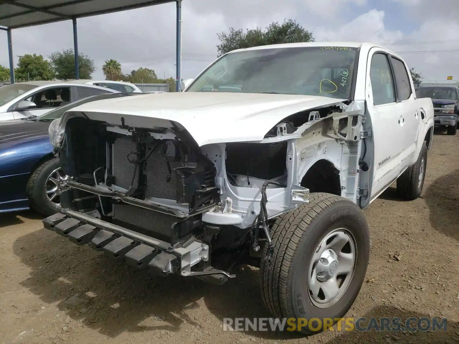 2 Photograph of a damaged car 5TFAX5GN5MX190180 TOYOTA TACOMA 2021