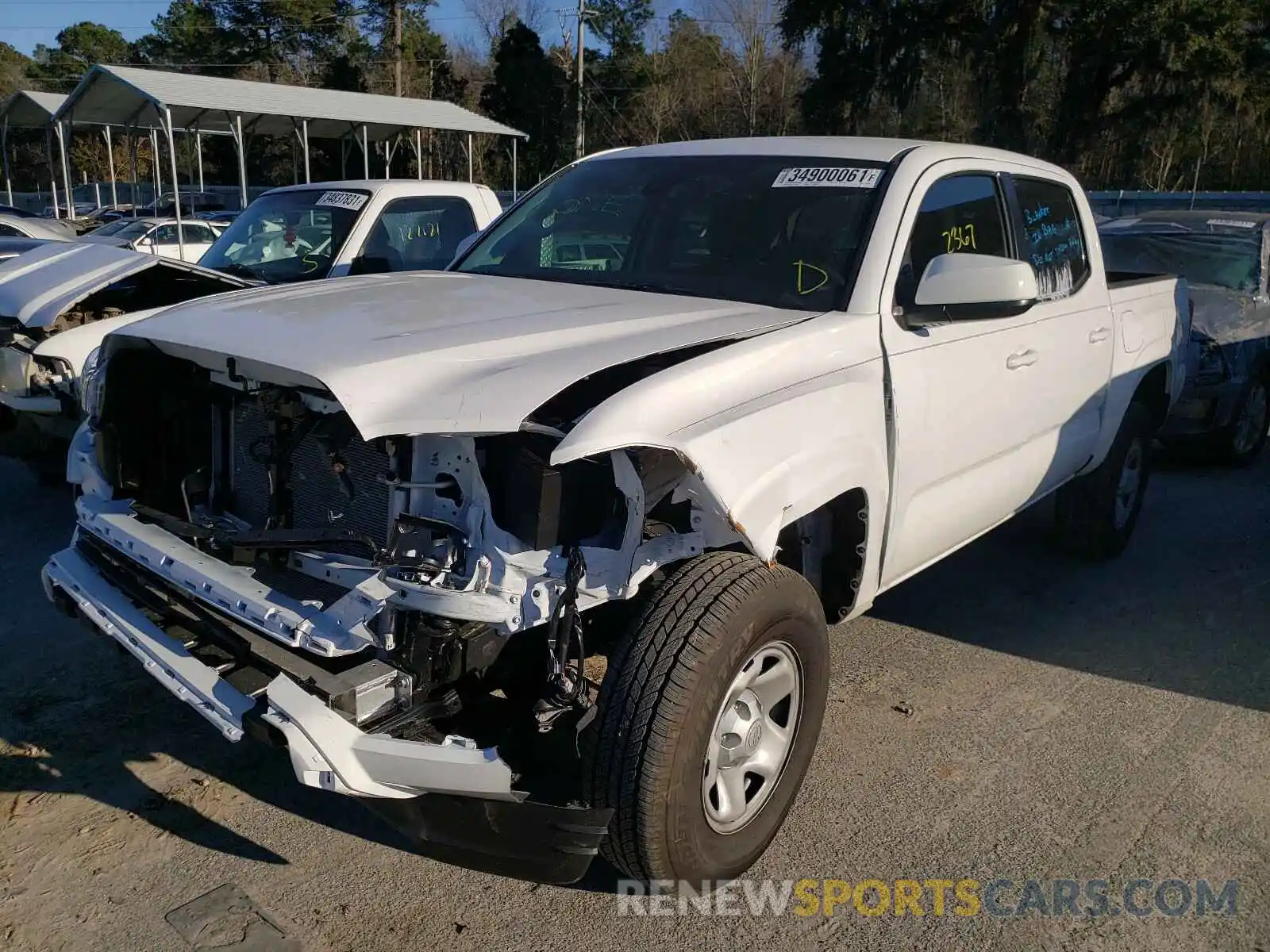 2 Photograph of a damaged car 5TFAX5GN5MX190440 TOYOTA TACOMA 2021