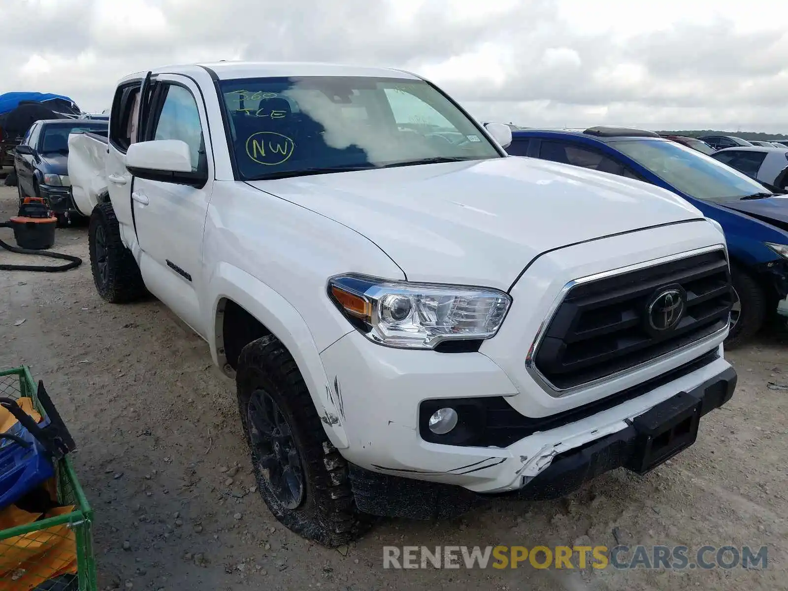 1 Photograph of a damaged car 5TFAX5GN5MX193189 TOYOTA TACOMA 2021