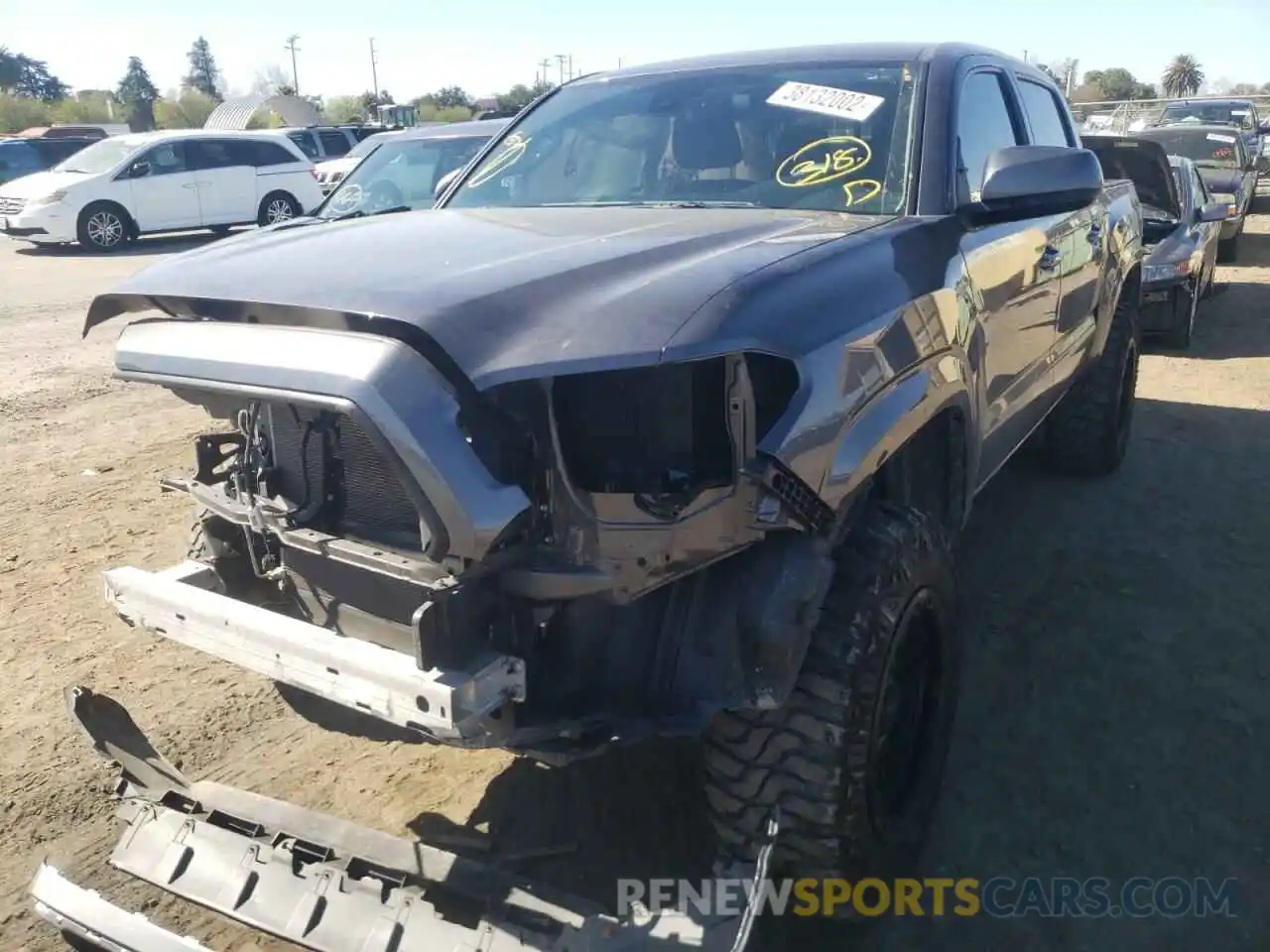 2 Photograph of a damaged car 5TFAX5GN7MX188916 TOYOTA TACOMA 2021