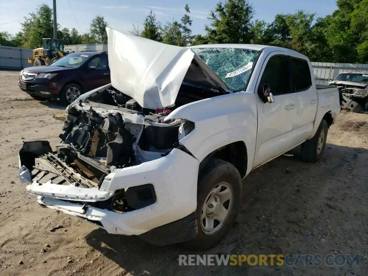 2 Photograph of a damaged car 5TFAX5GN7MX189077 TOYOTA TACOMA 2021