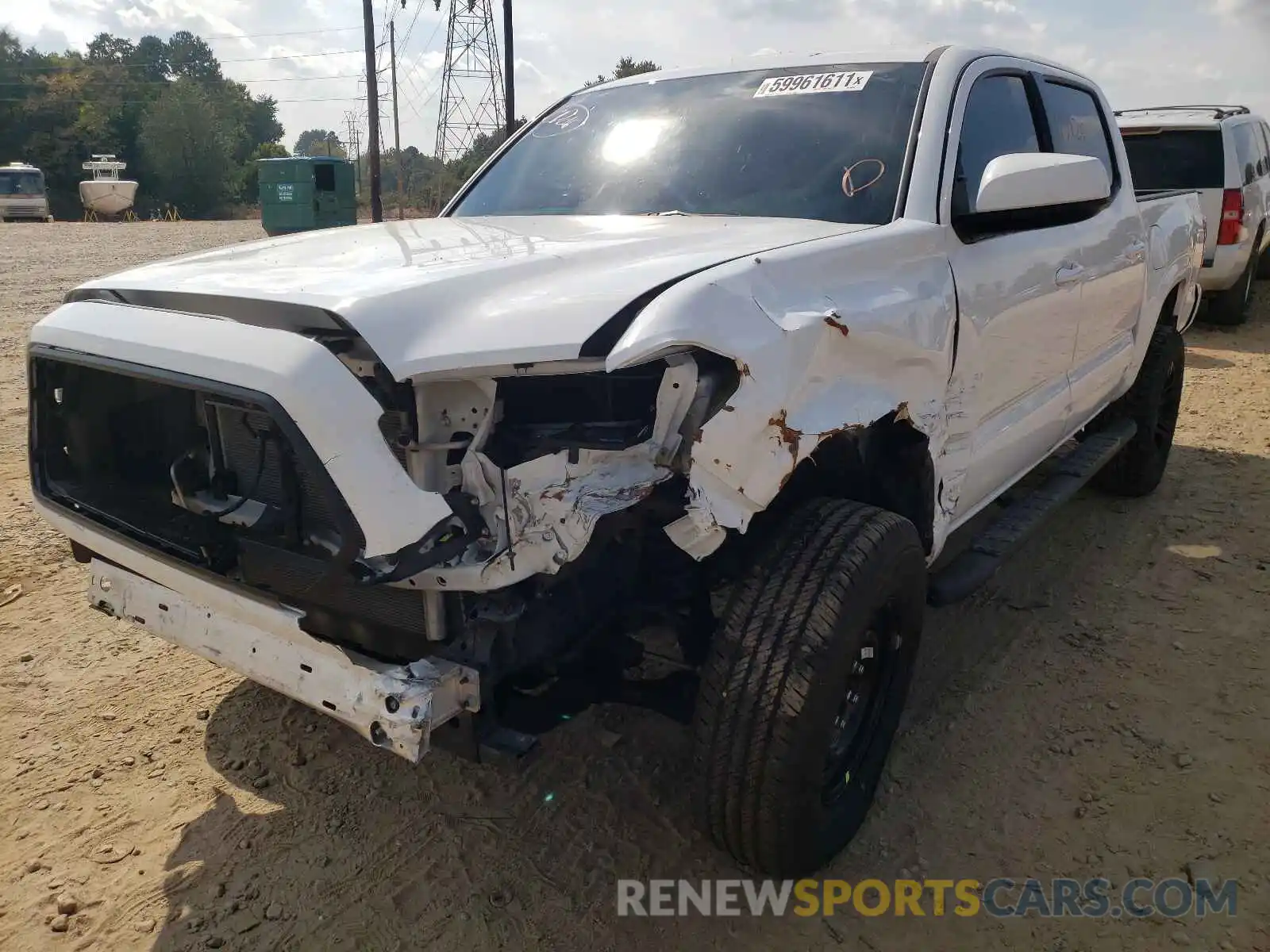 2 Photograph of a damaged car 5TFAX5GN7MX190262 TOYOTA TACOMA 2021