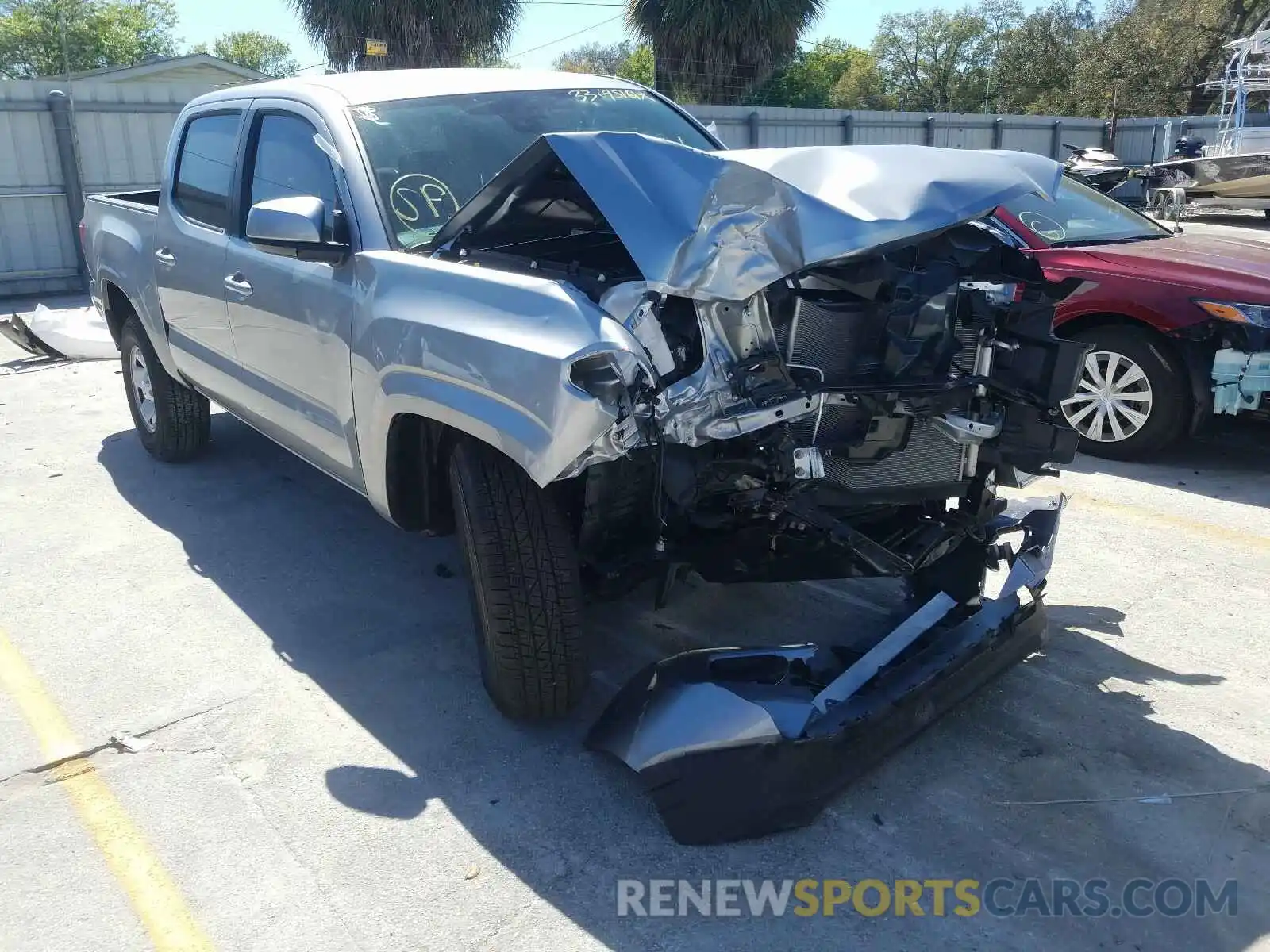 1 Photograph of a damaged car 5TFAX5GN7MX191492 TOYOTA TACOMA 2021