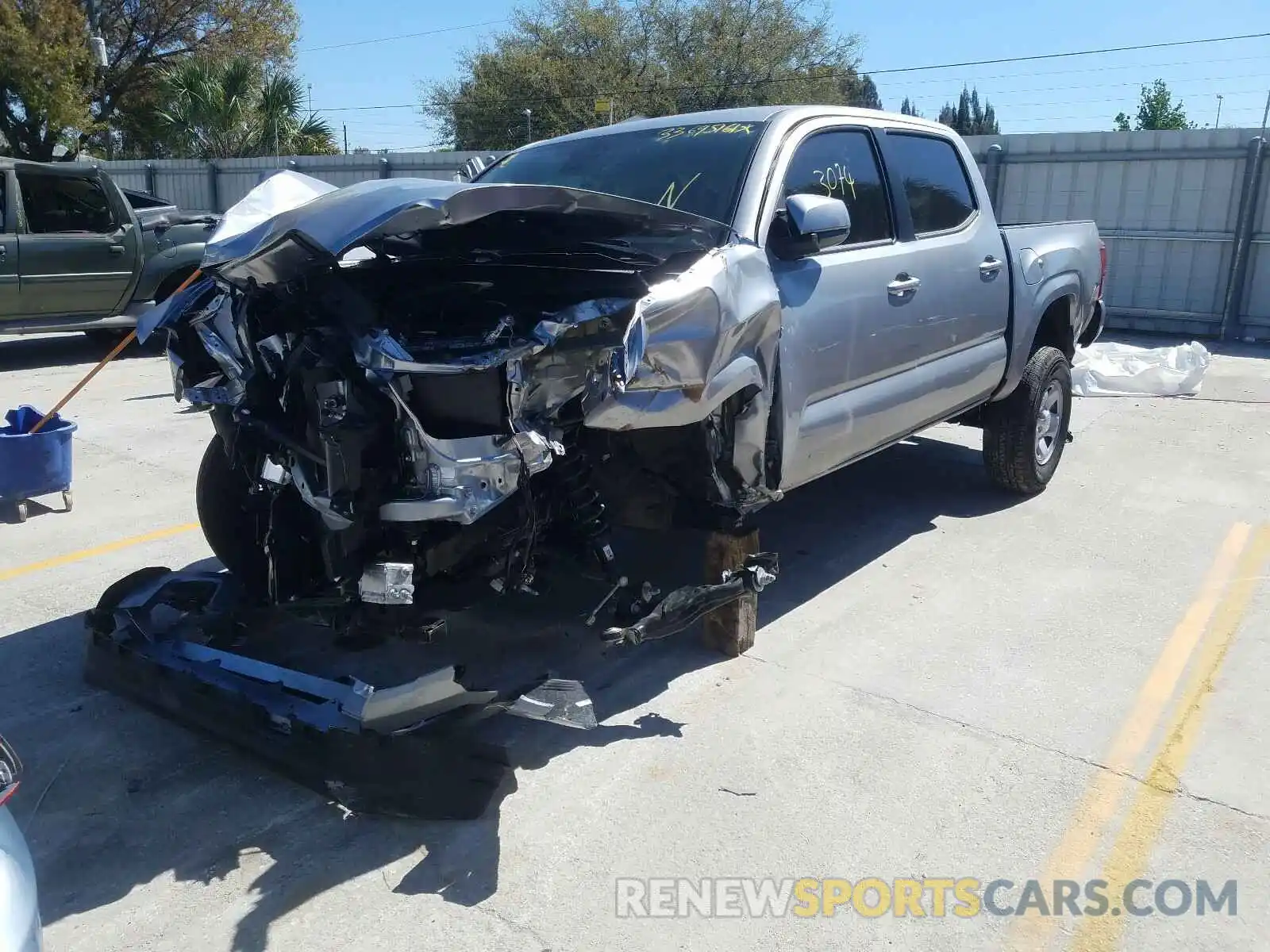 2 Photograph of a damaged car 5TFAX5GN7MX191492 TOYOTA TACOMA 2021