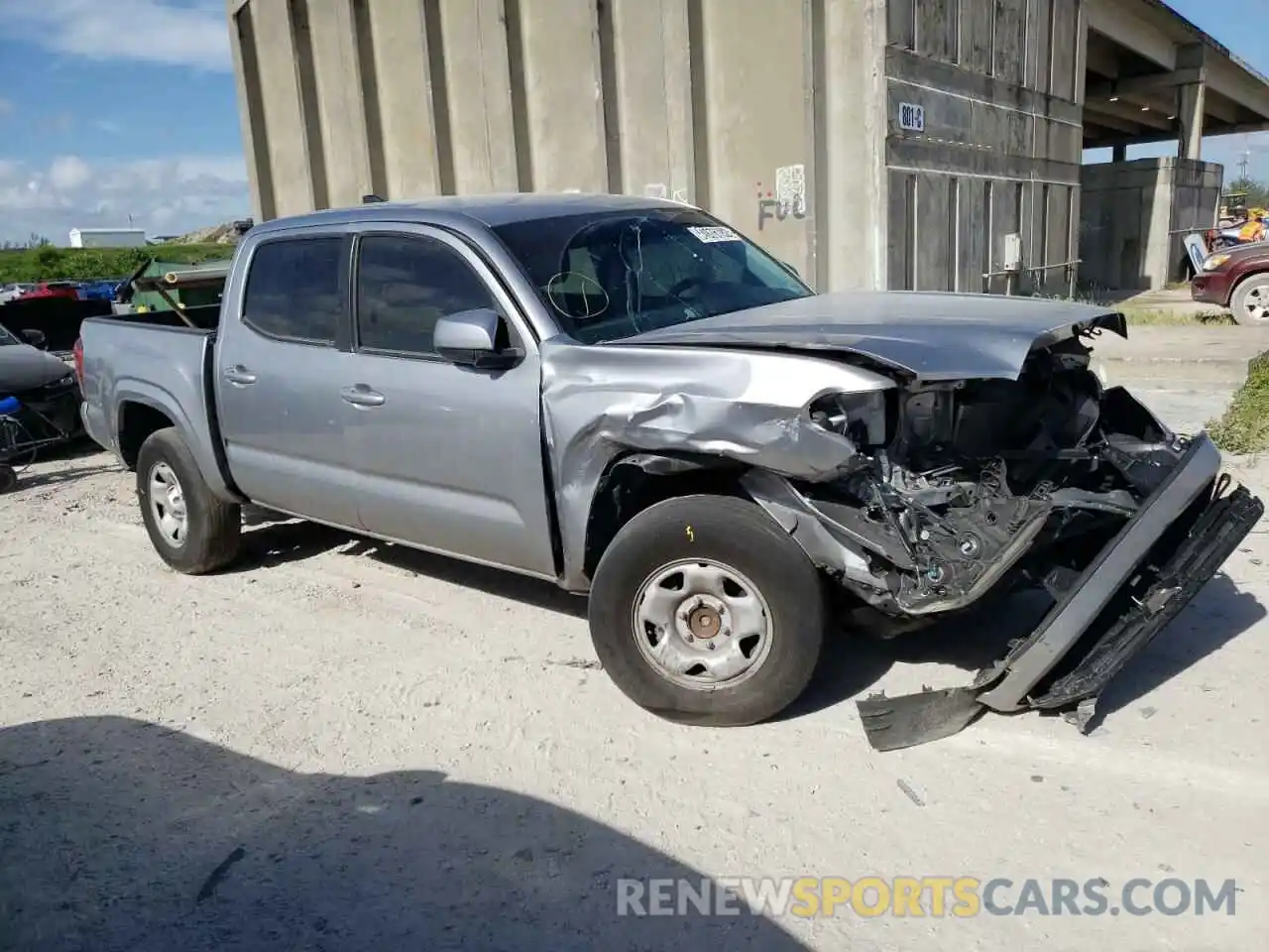 1 Photograph of a damaged car 5TFAX5GN7MX192061 TOYOTA TACOMA 2021