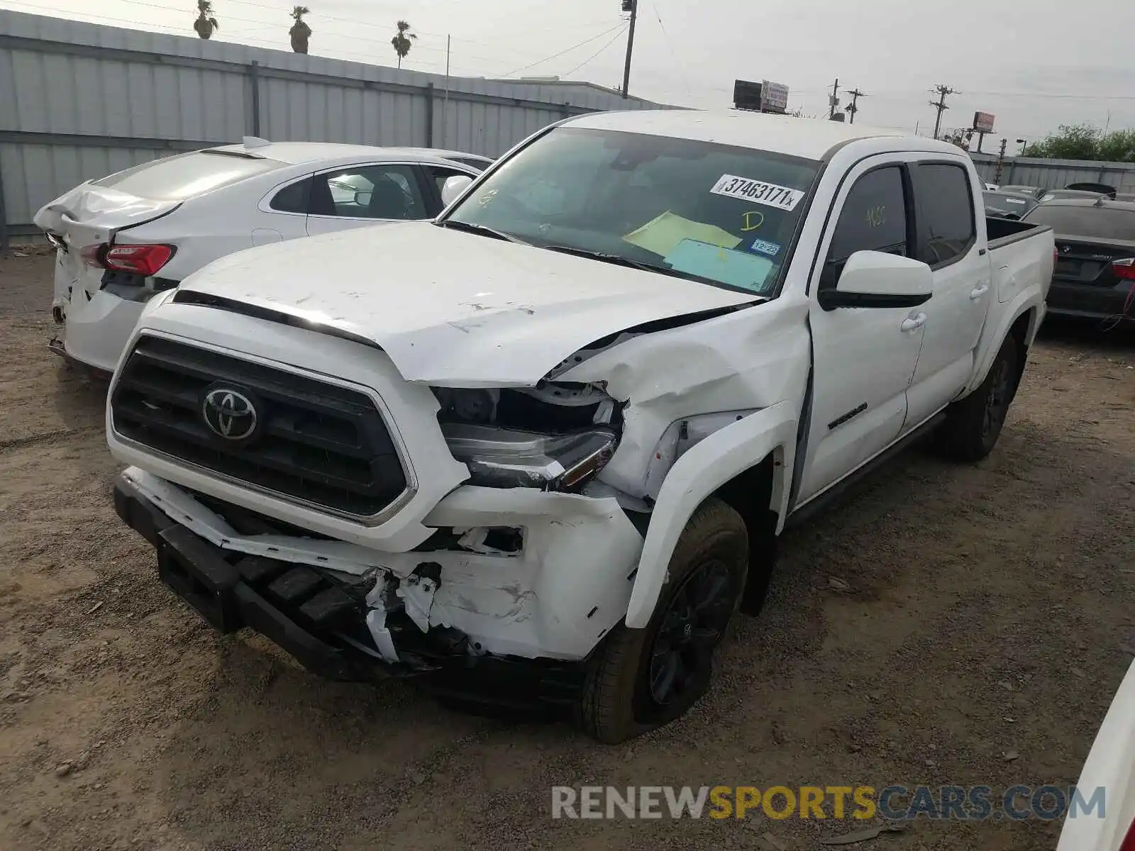 2 Photograph of a damaged car 5TFAX5GN8MX190366 TOYOTA TACOMA 2021