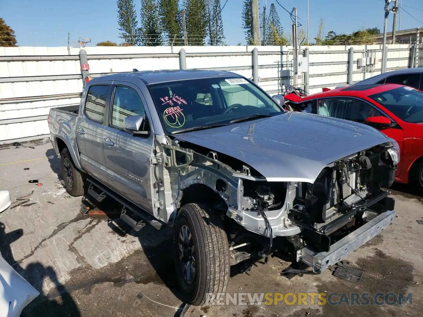 1 Photograph of a damaged car 5TFAX5GN8MX190674 TOYOTA TACOMA 2021