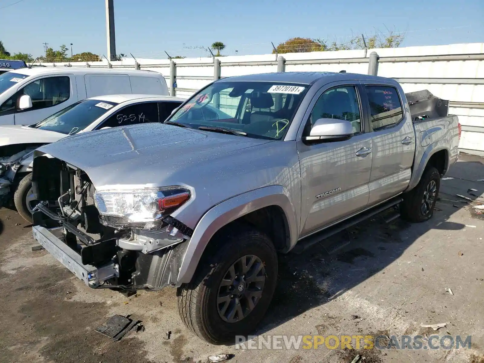 2 Photograph of a damaged car 5TFAX5GN8MX190674 TOYOTA TACOMA 2021