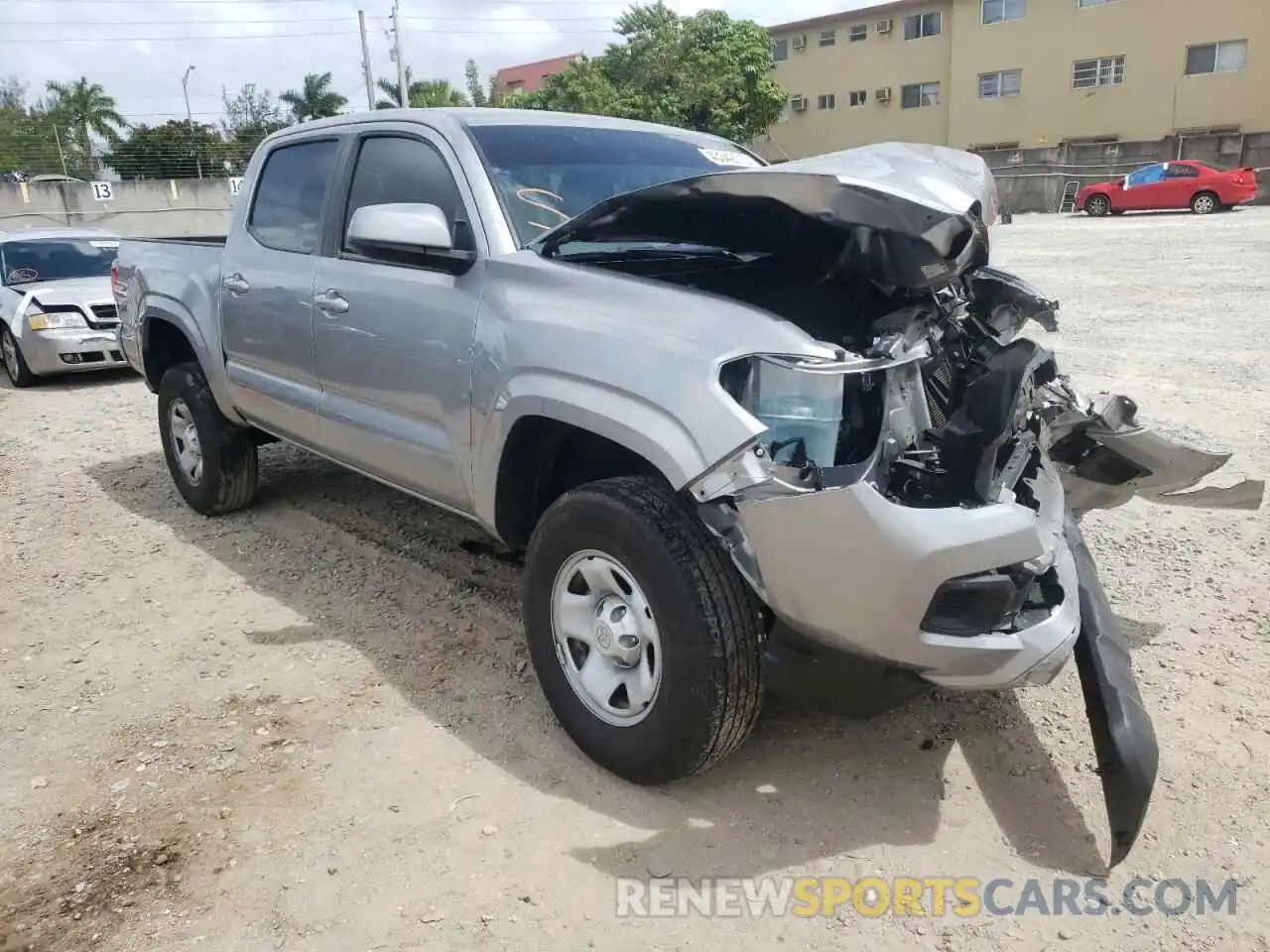 1 Photograph of a damaged car 5TFAX5GN8MX193848 TOYOTA TACOMA 2021