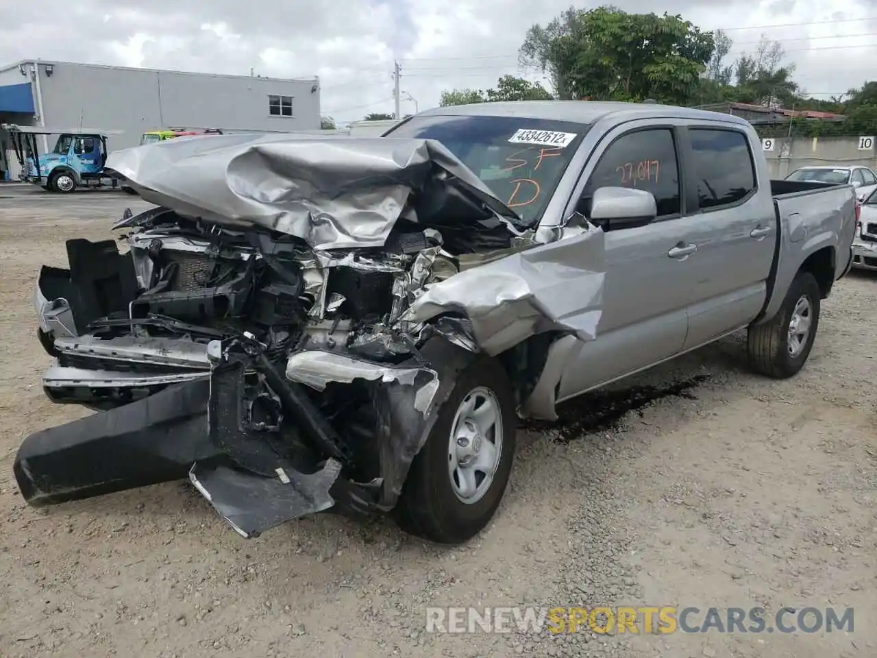 2 Photograph of a damaged car 5TFAX5GN8MX193848 TOYOTA TACOMA 2021