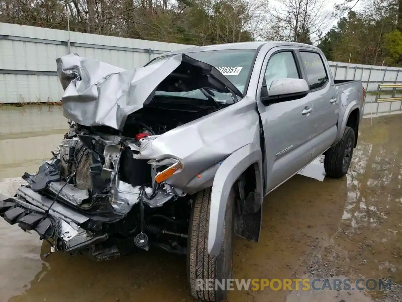 2 Photograph of a damaged car 5TFAX5GN9MX190473 TOYOTA TACOMA 2021