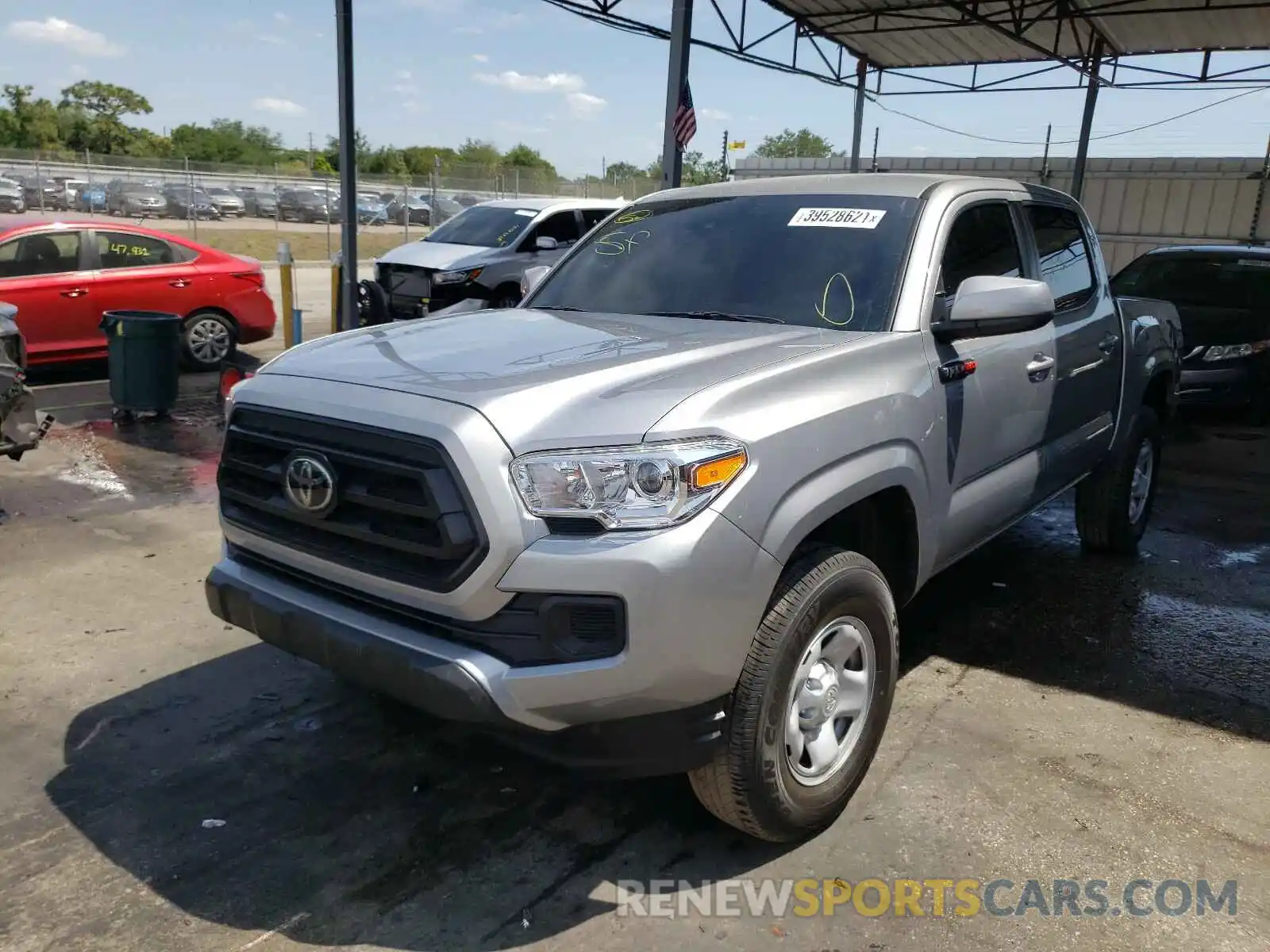 2 Photograph of a damaged car 5TFAX5GN9MX193356 TOYOTA TACOMA 2021