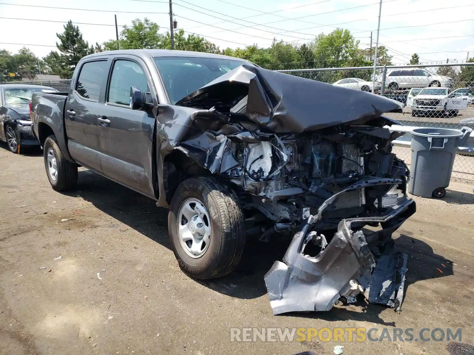 1 Photograph of a damaged car 5TFAX5GNXMX191664 TOYOTA TACOMA 2021