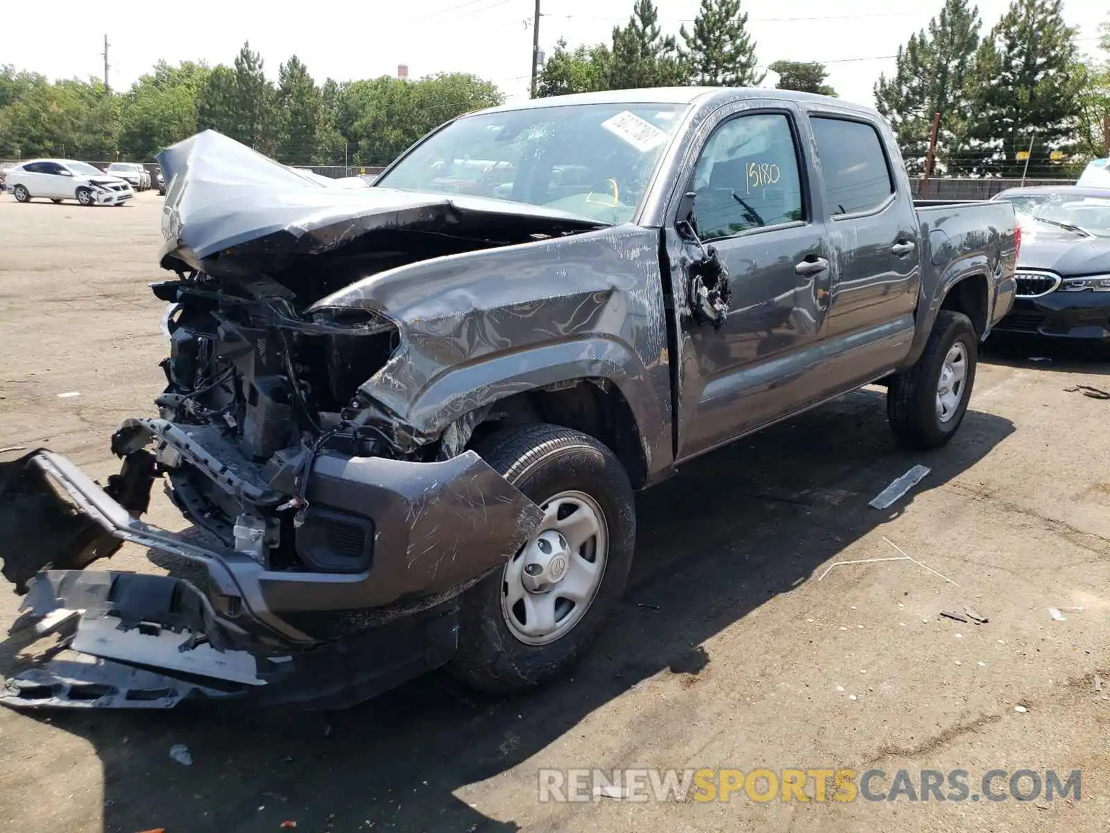 2 Photograph of a damaged car 5TFAX5GNXMX191664 TOYOTA TACOMA 2021