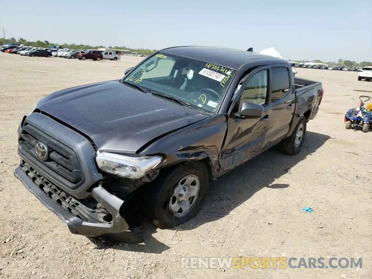 2 Photograph of a damaged car 5TFAX5GNXMX193527 TOYOTA TACOMA 2021