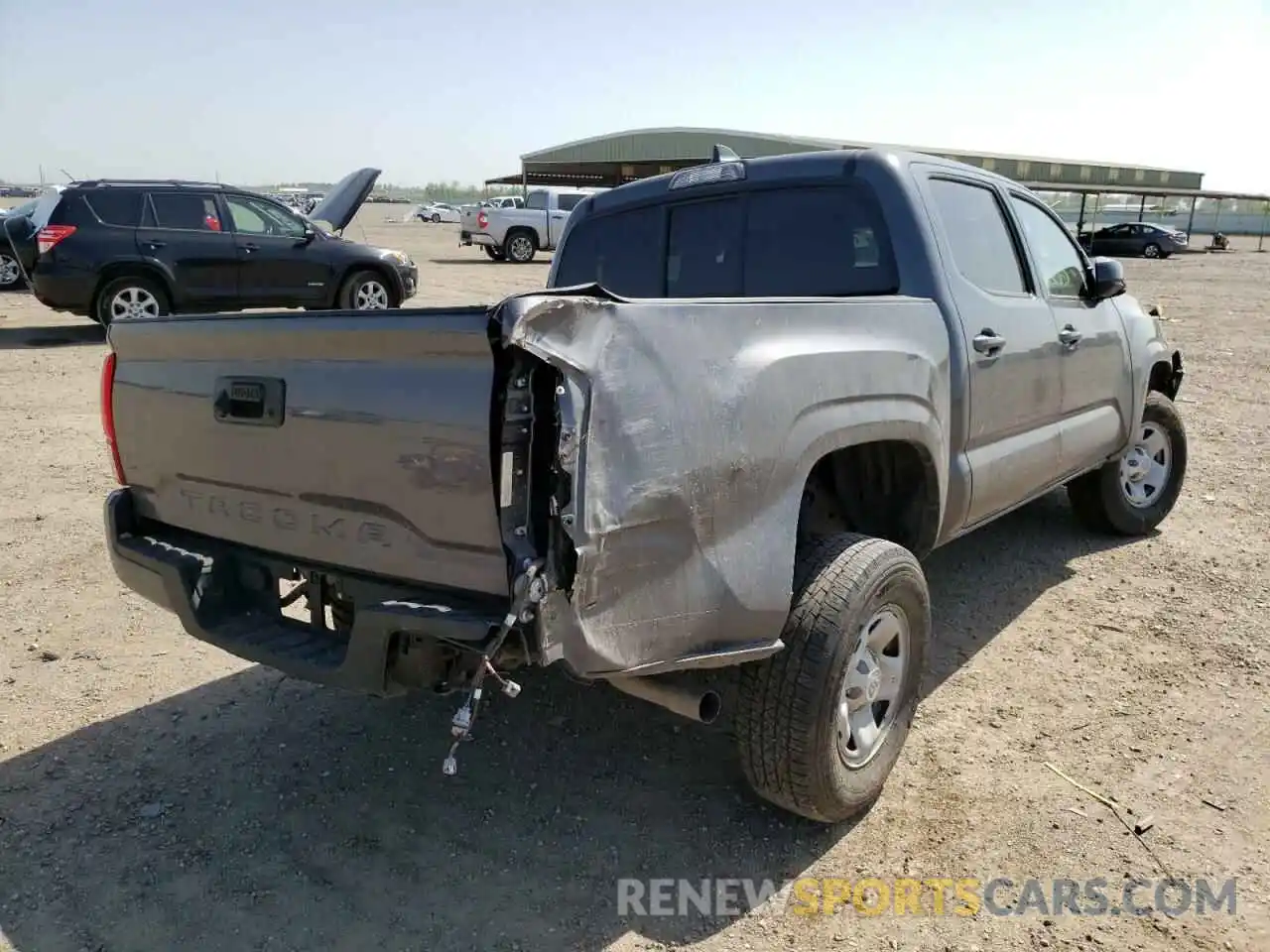 4 Photograph of a damaged car 5TFAX5GNXMX193527 TOYOTA TACOMA 2021