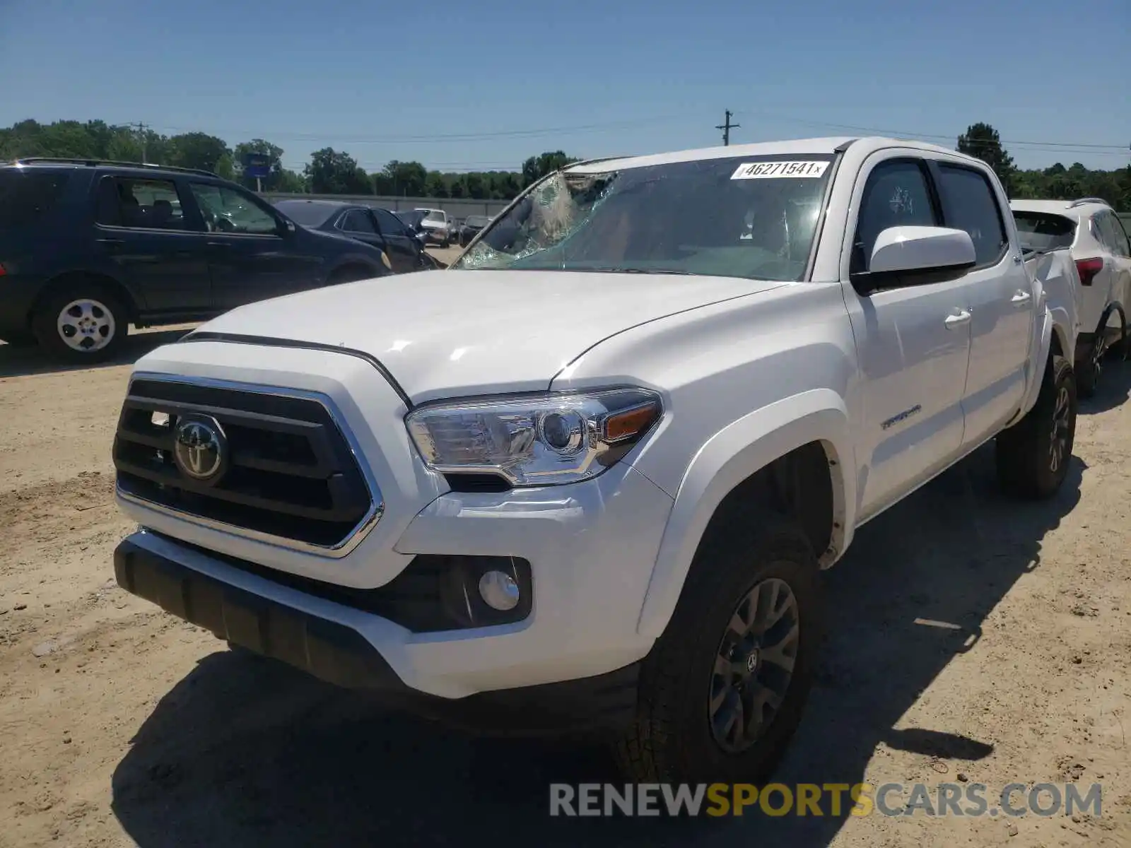 2 Photograph of a damaged car 5TFAZ5CN0MX098278 TOYOTA TACOMA 2021